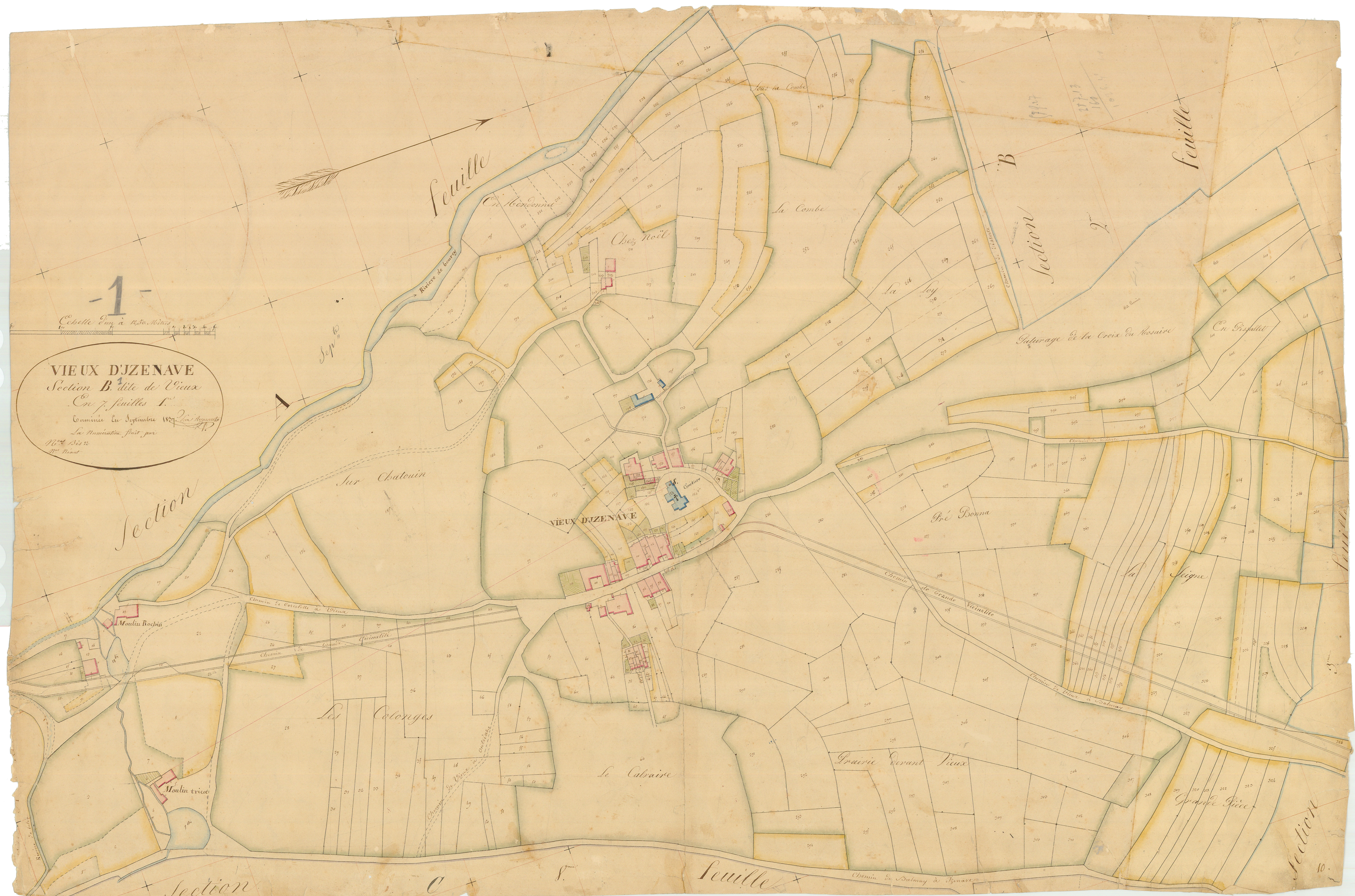 Vieu-d'zenave - 3 P 9430 - 3 P 9430 - Feuille 1 (1837)