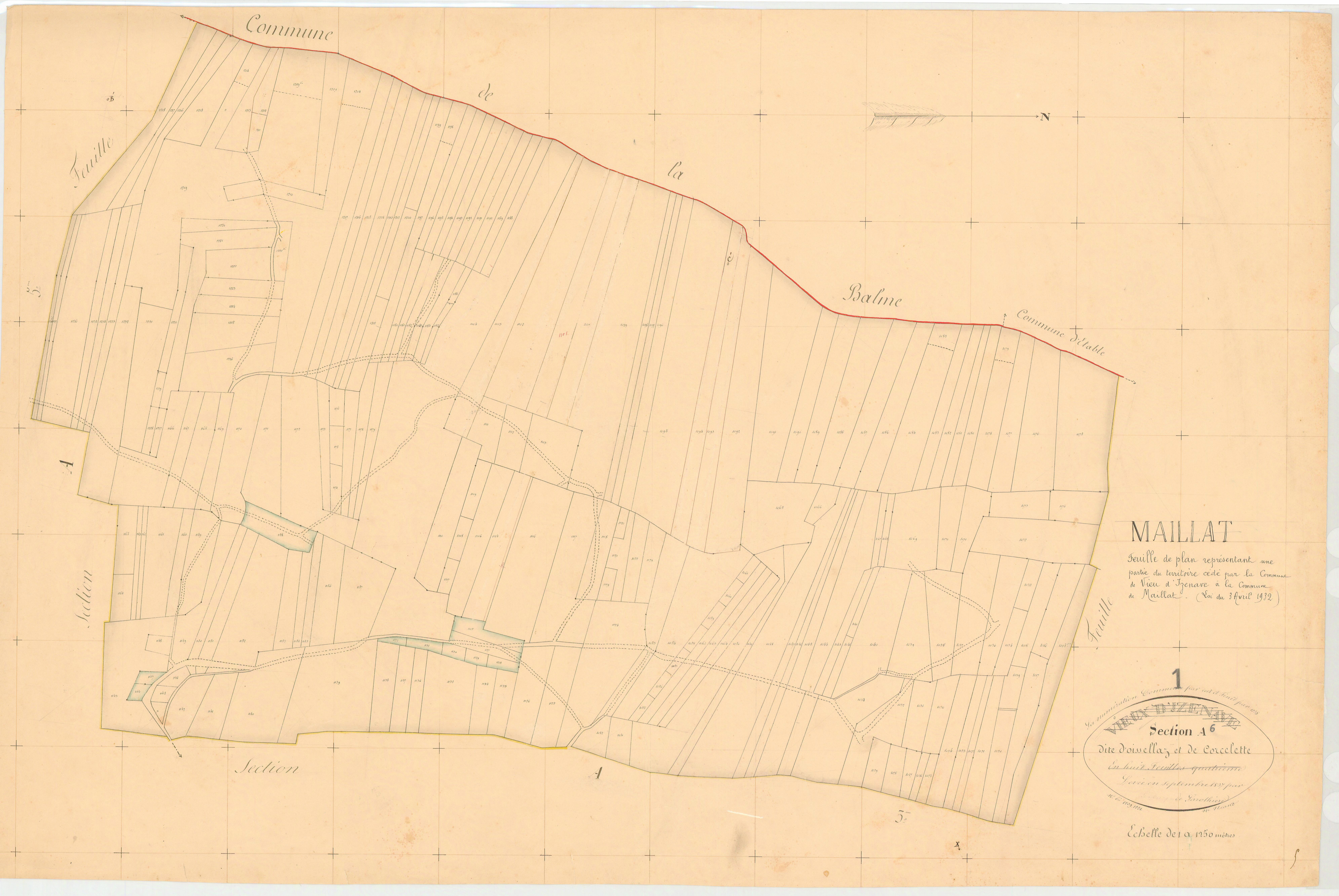 Vieu-d'zenave - 3 P 9425 - 3 P 9425 - Feuille 4 (1837)
