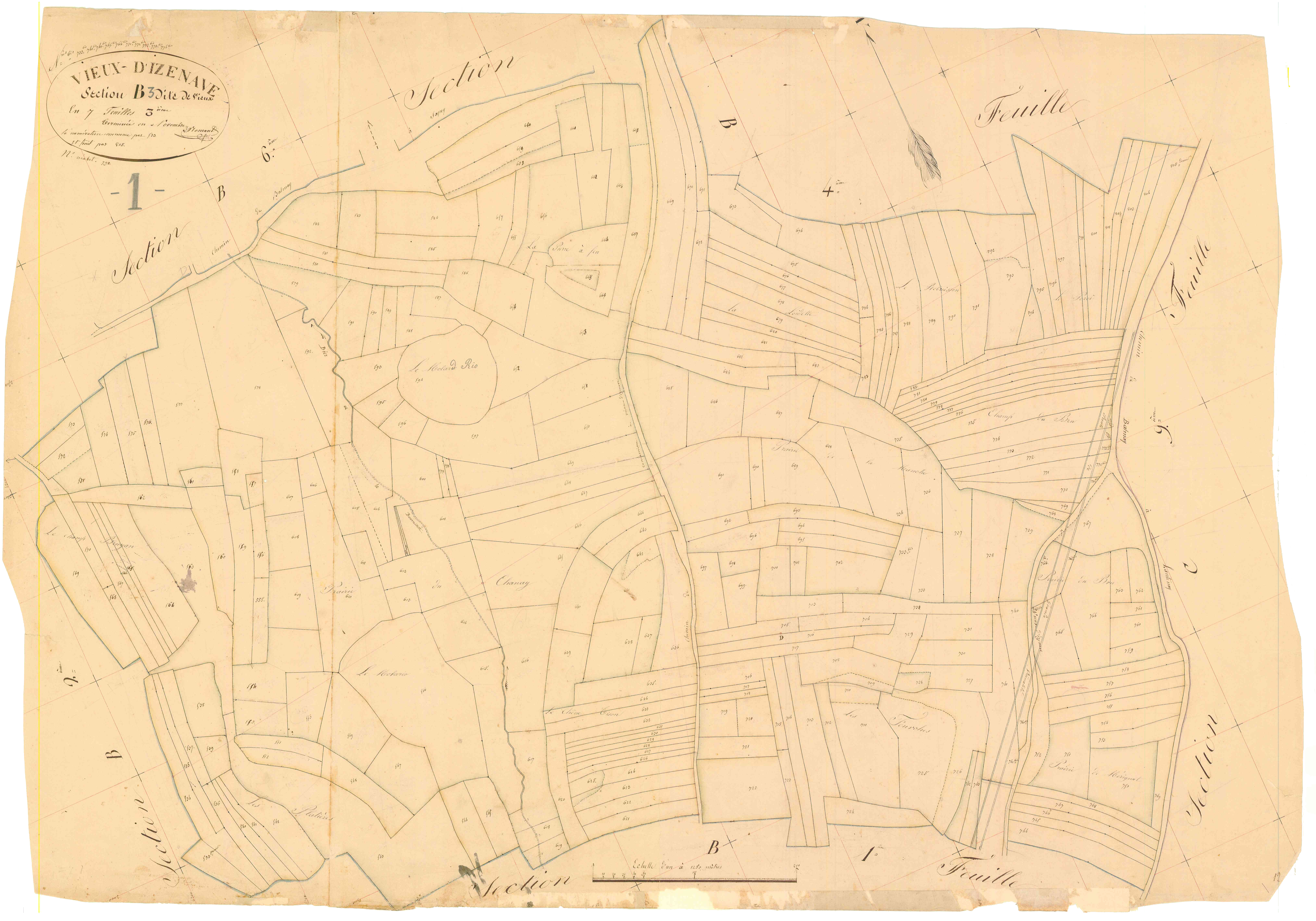 Vieu-d'zenave - 3 P 9432 - 3 P 9432 - Feuille 3 (1837)