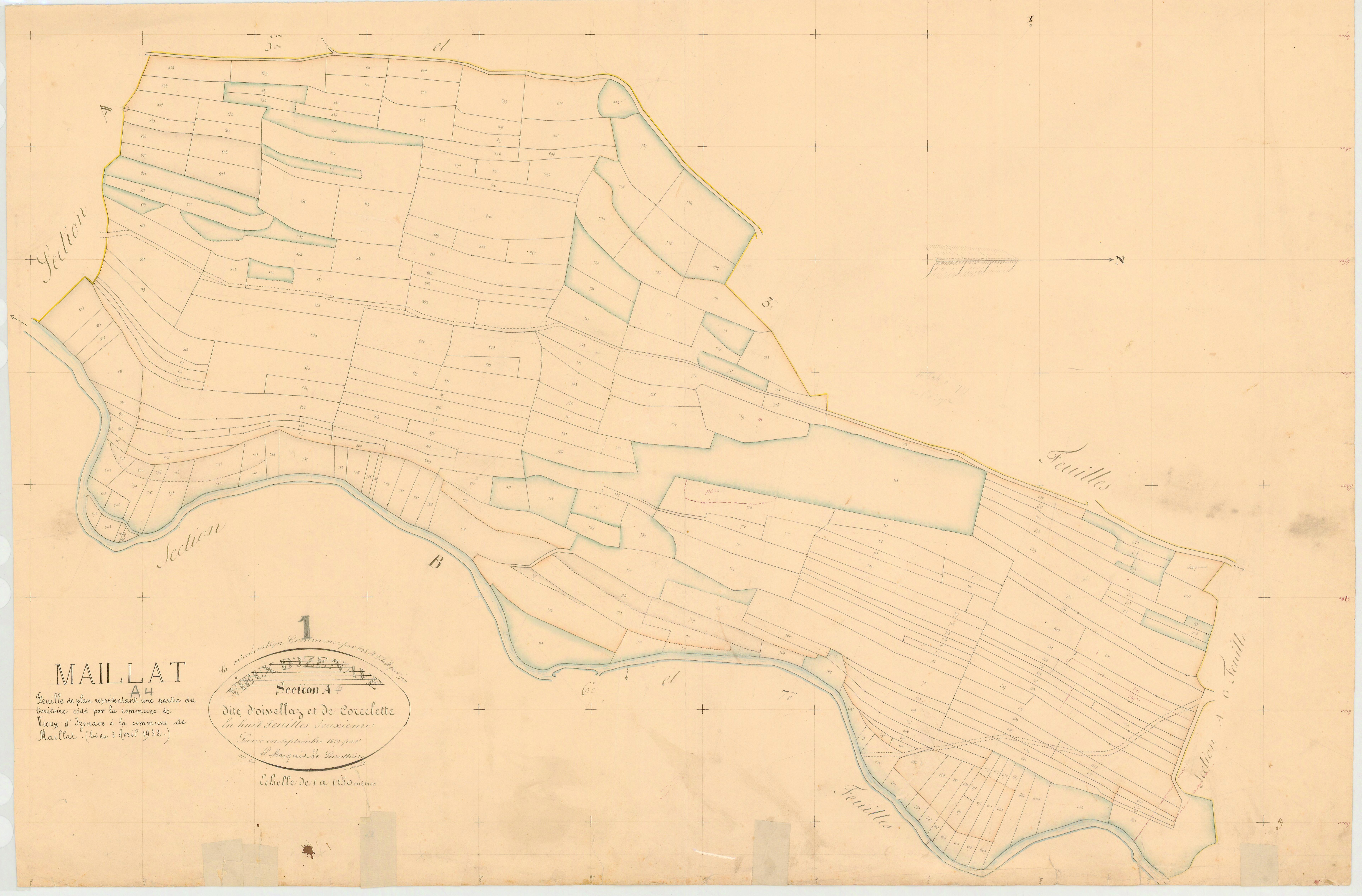 Vieu-d'zenave - 3 P 9423 - 3 P 9423 - Feuille 2 (1837)