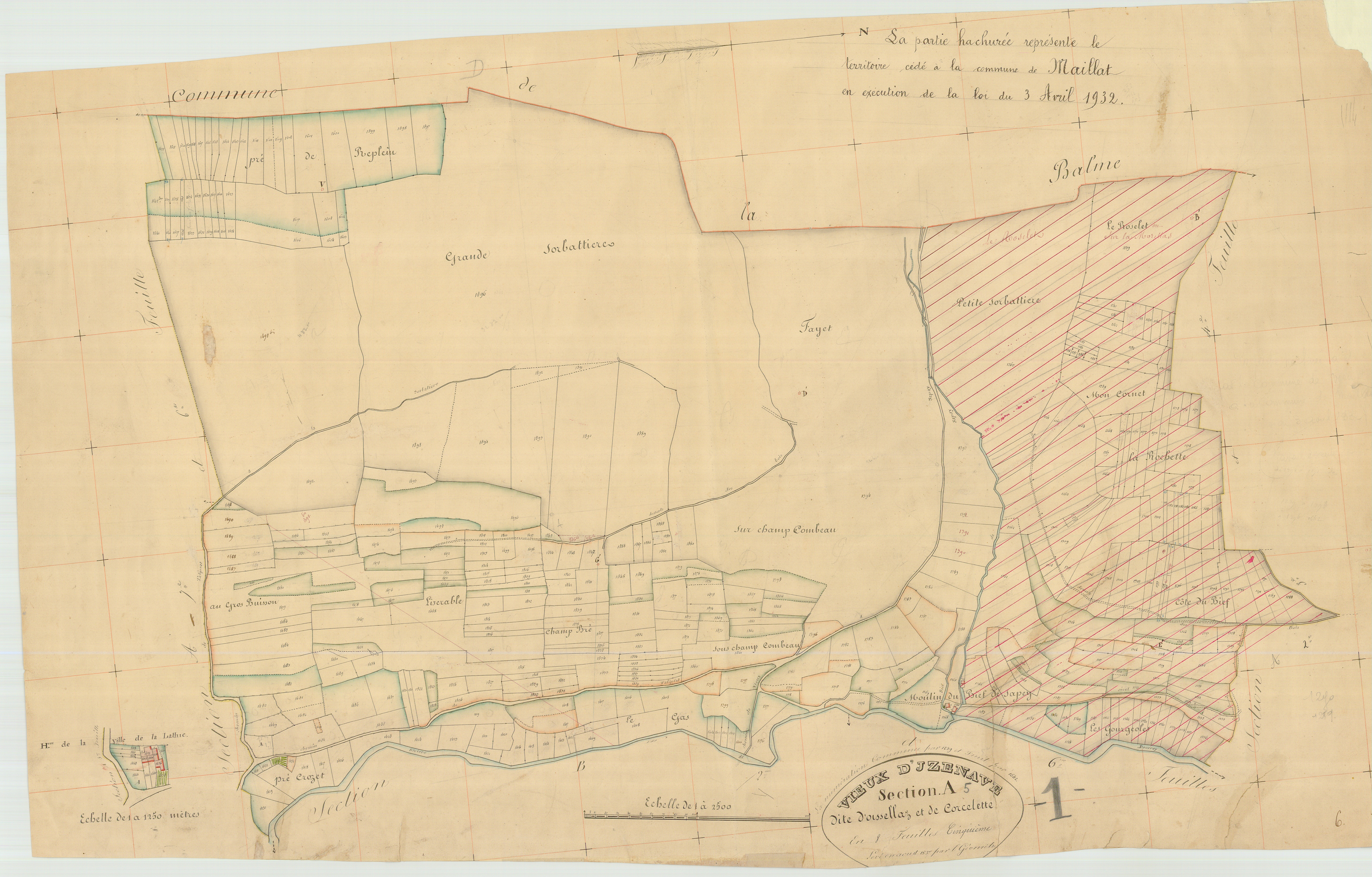Vieu-d'zenave - 3 P 9426 - 3 P 9426 - Feuille 5 (1837)