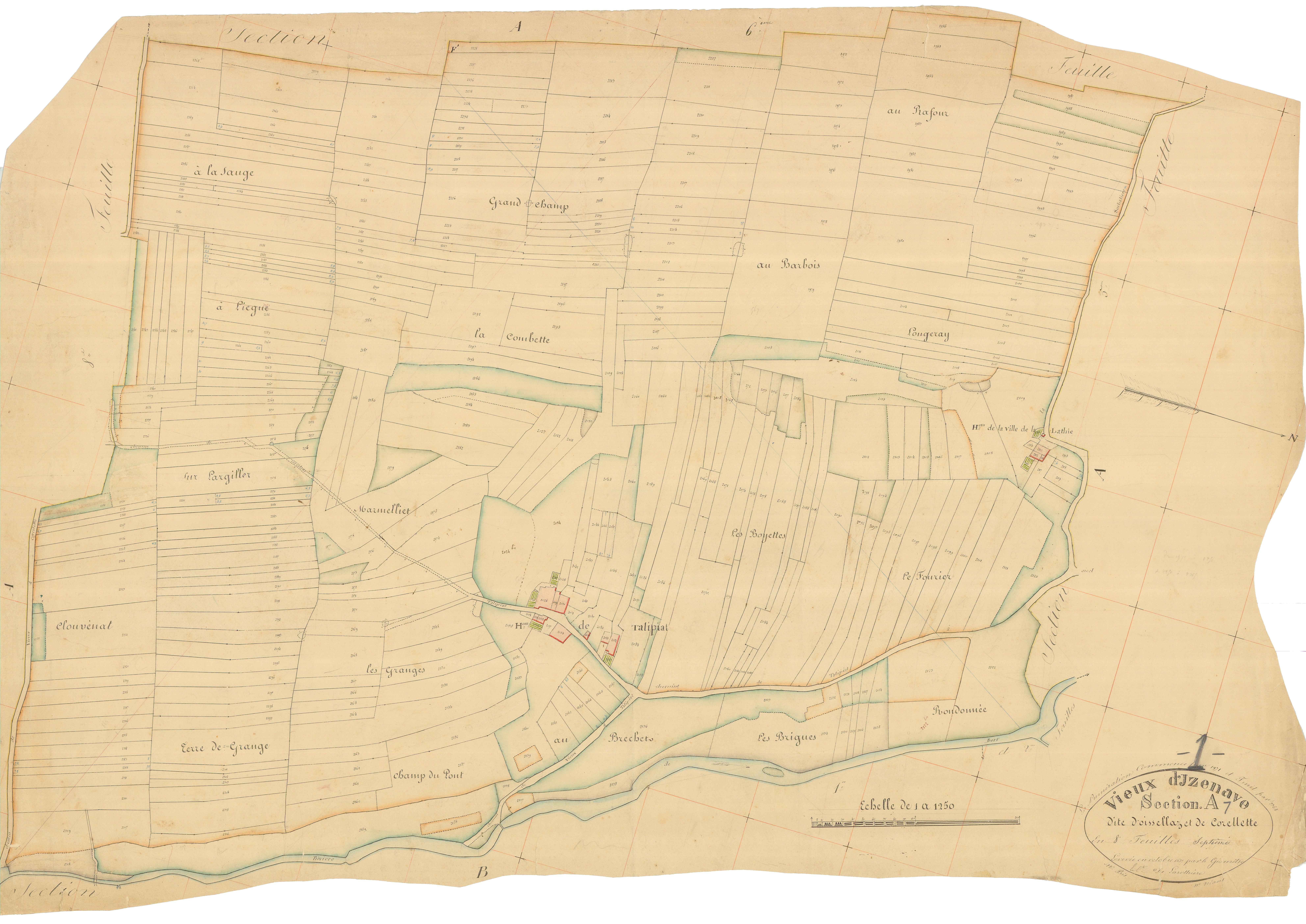 Vieu-d'zenave - 3 P 9428 - 3 P 9428 - Feuille 7 (1837)