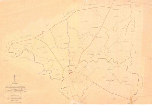 Villars-les-Dombes - 1777 W 489-1 - 1777 W 489-1 -  Tableau d'assemblage  (1832)