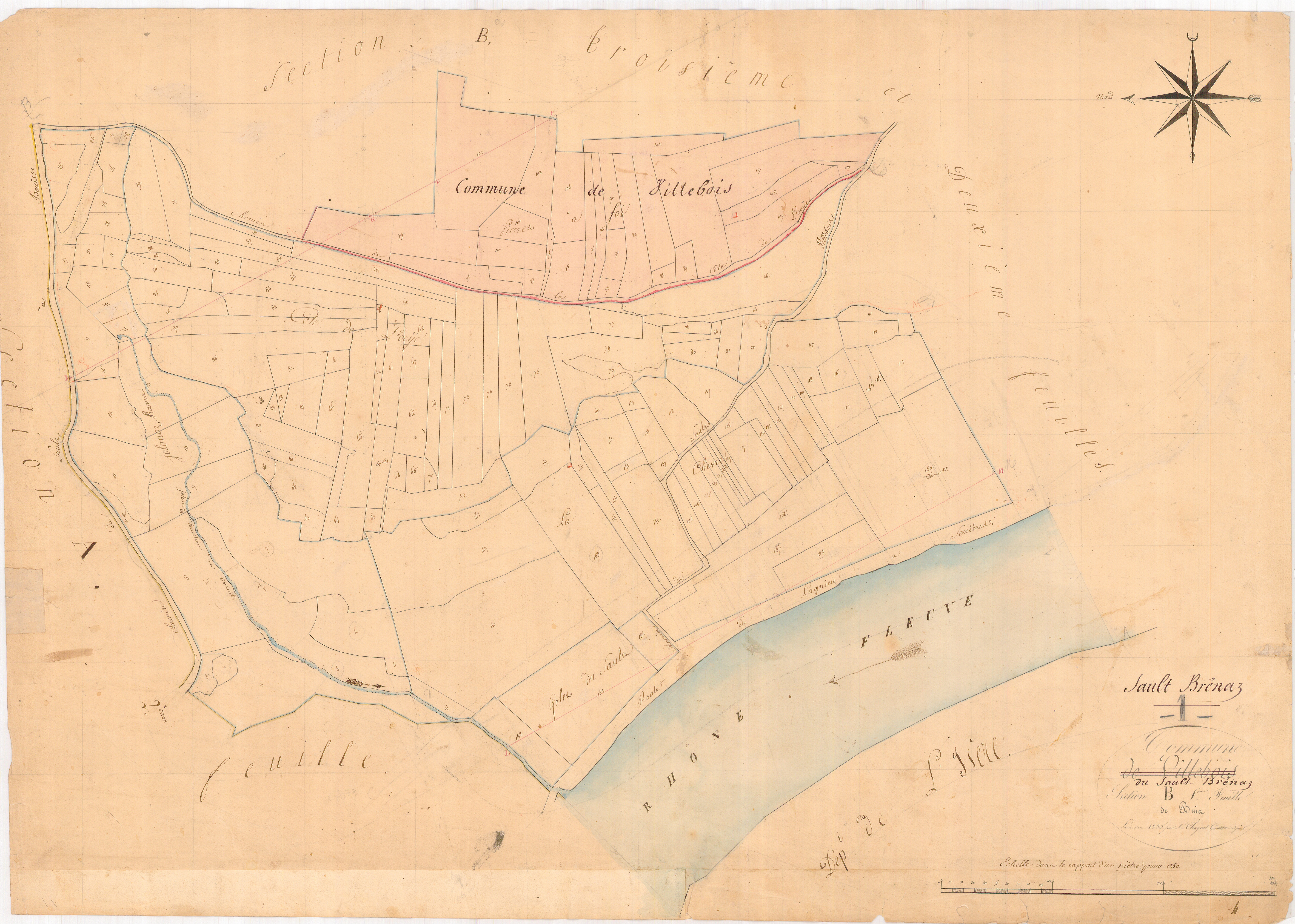 Villebois - 3 P 9460 - 3 P 9460 -  Feuille 1  (1826-1967)