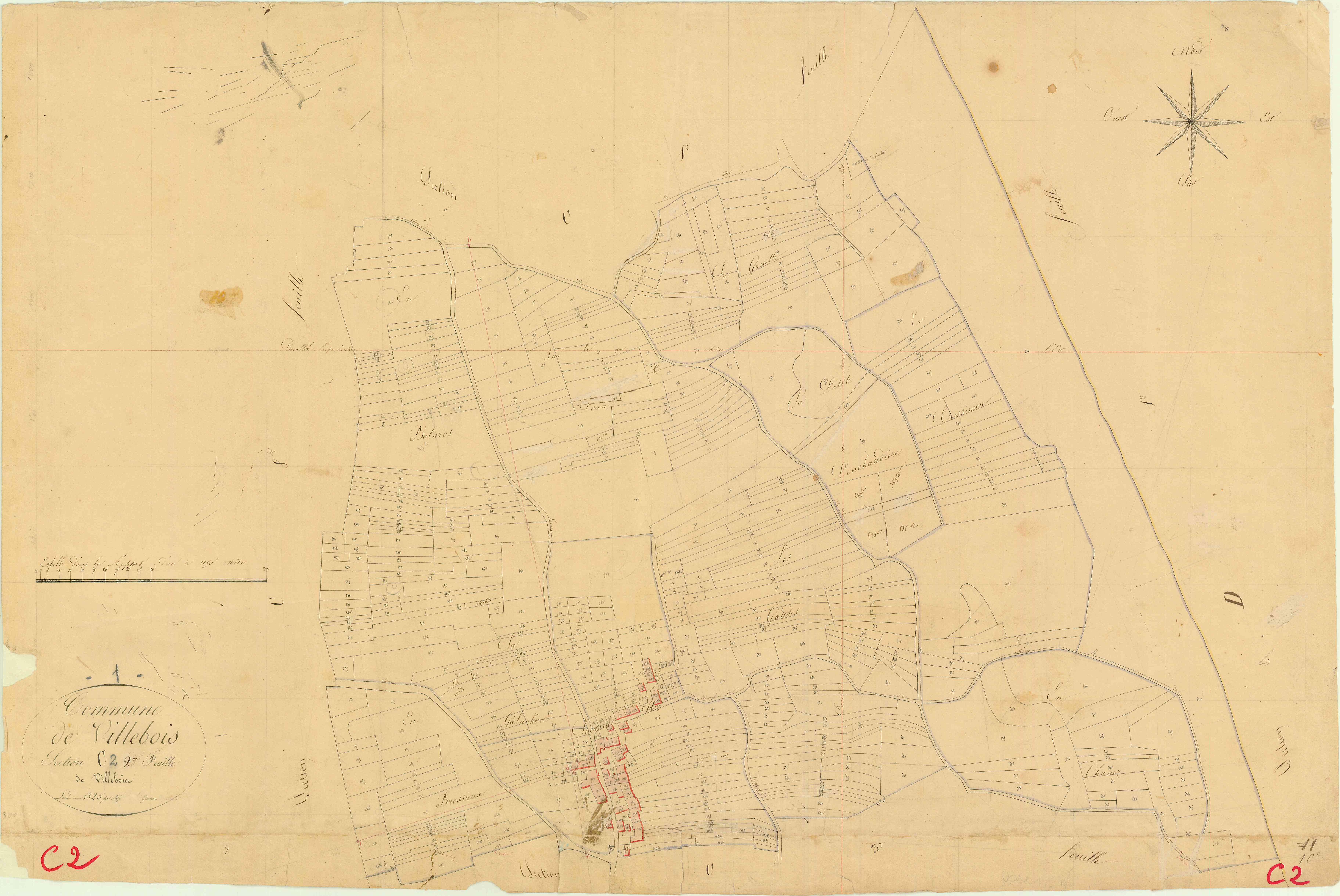 Villebois - 3 P 9468 - 3 P 9468 -  Feuille 2  (1826)