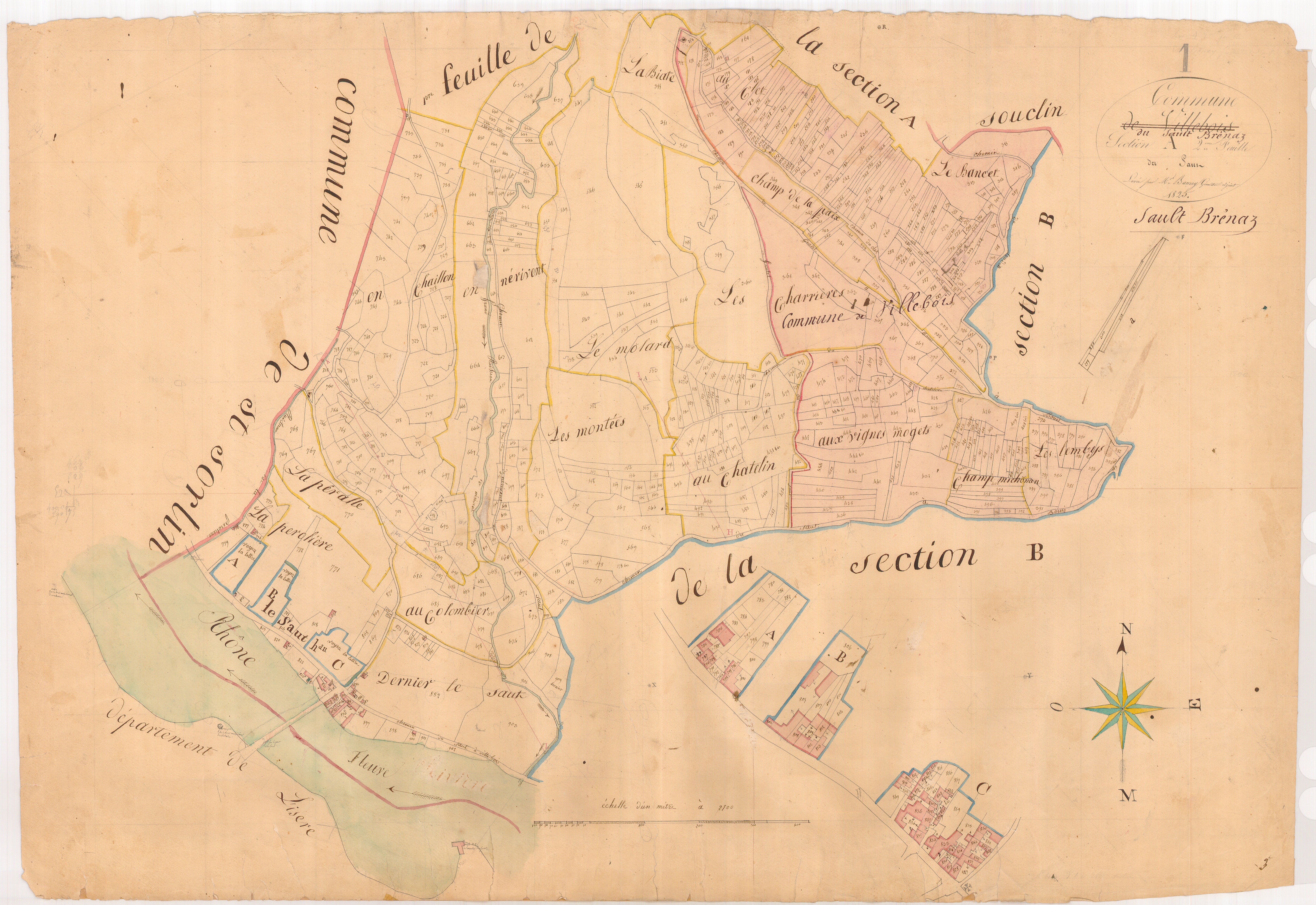 Villebois - 3 P 9458 - 3 P 9458 -  Feuille 2  (1826-1967)