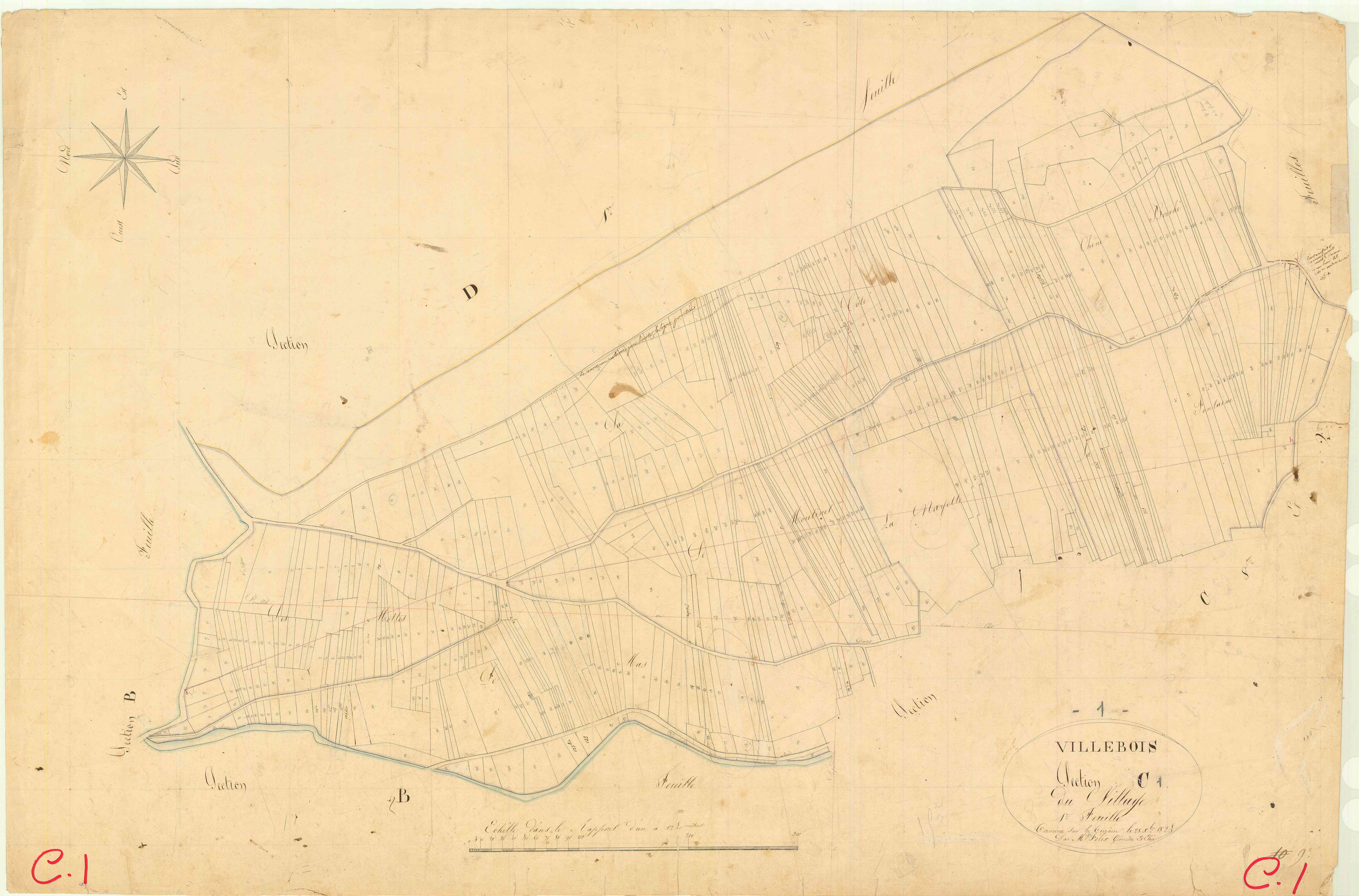 Villebois - 3 P 9467 - 3 P 9467 -  Feuille 1  (1826)