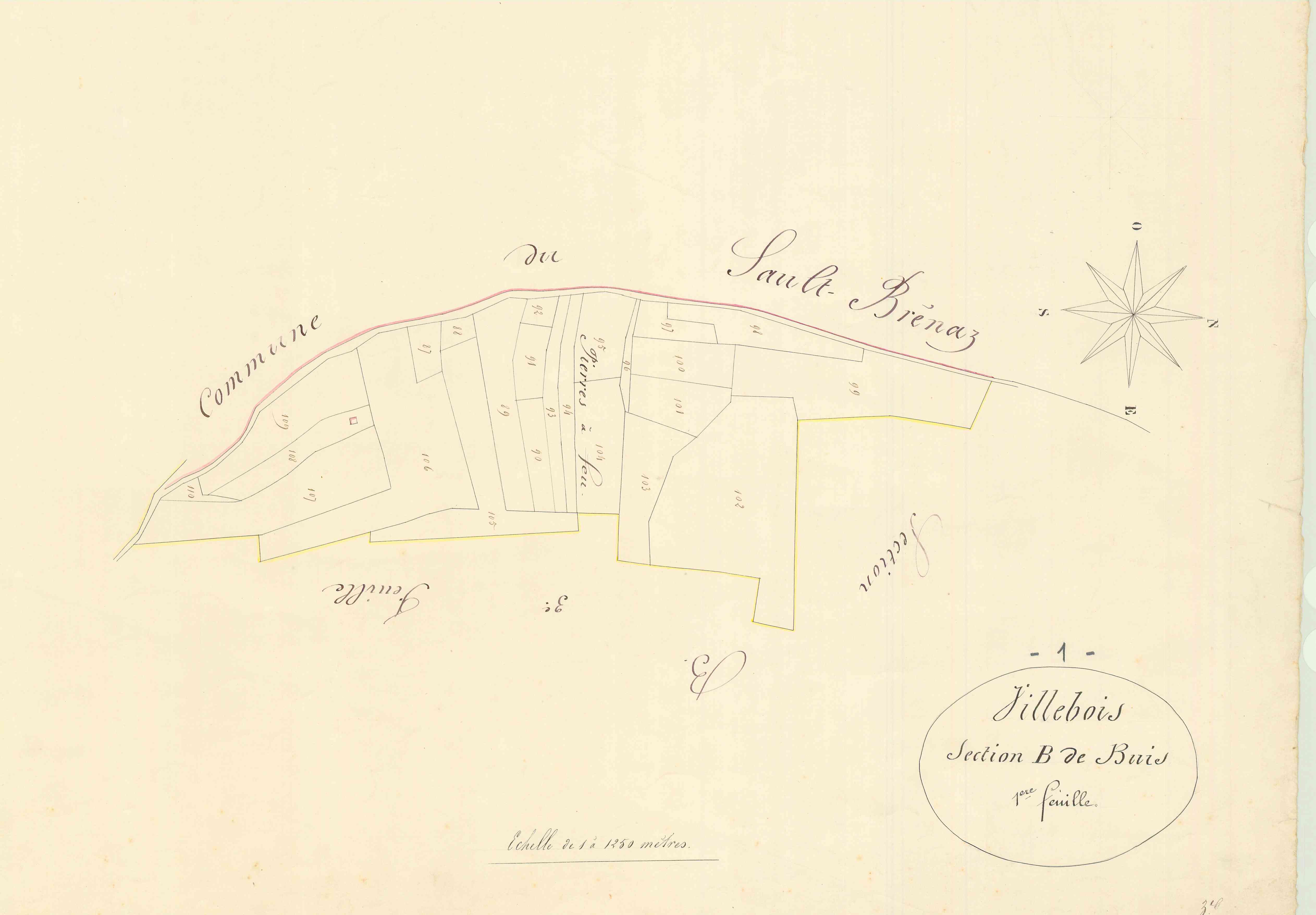 Villebois - 3 P 9466 - 3 P 9466 -  Feuille 7  (1826-1967)