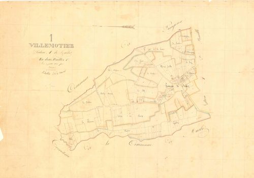 Villemotier - 3 P 9480 - 3 P 9480 -  Feuille 1  (1836)