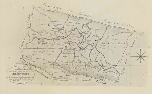 Villereversure - 1777 W 493-1 - 1777 W 493-1 -  Tableau d'assemblage  (1825-1826)