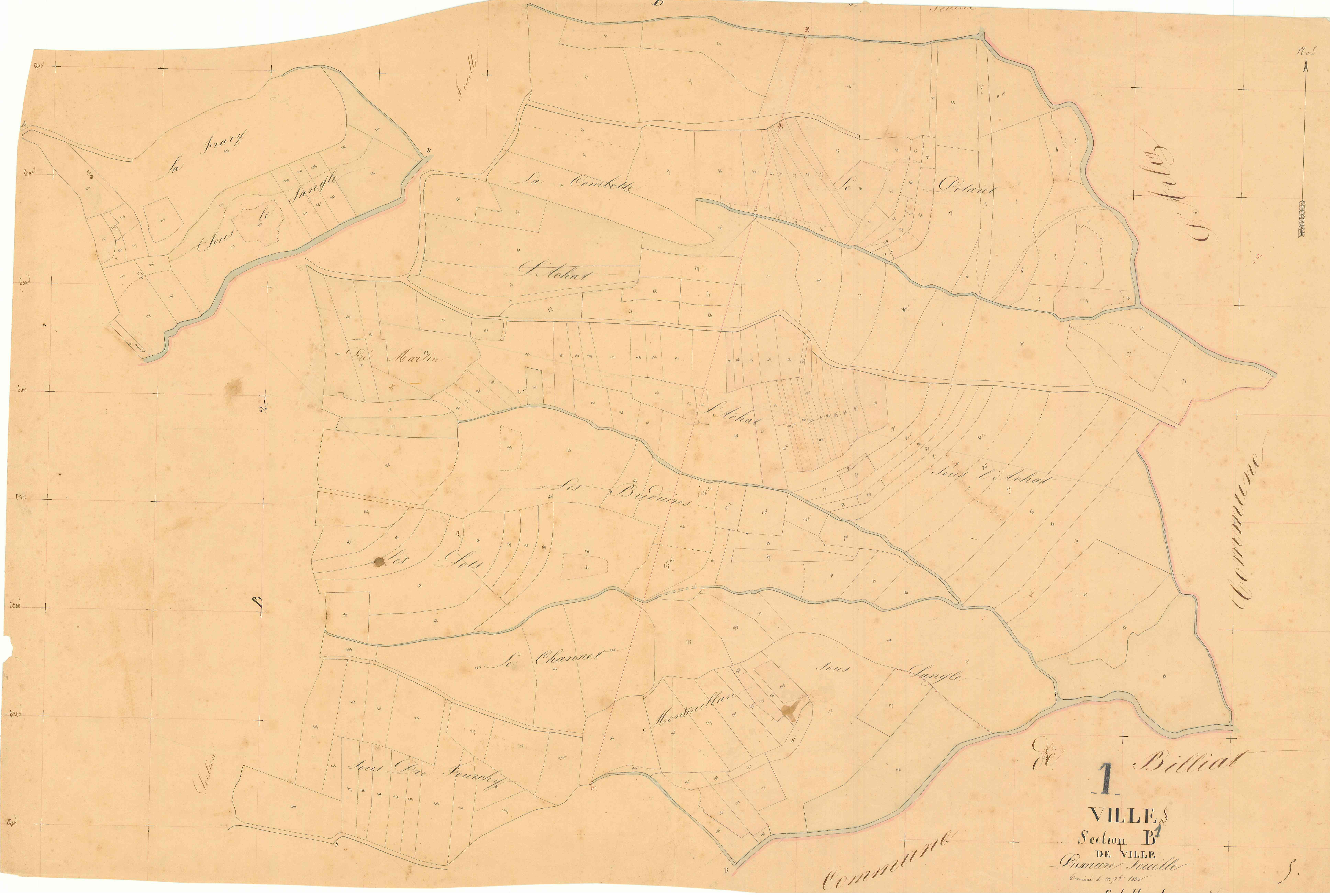 Villes - 3 P 9518 - 3 P 9518 -  Feuille 1  (1832)