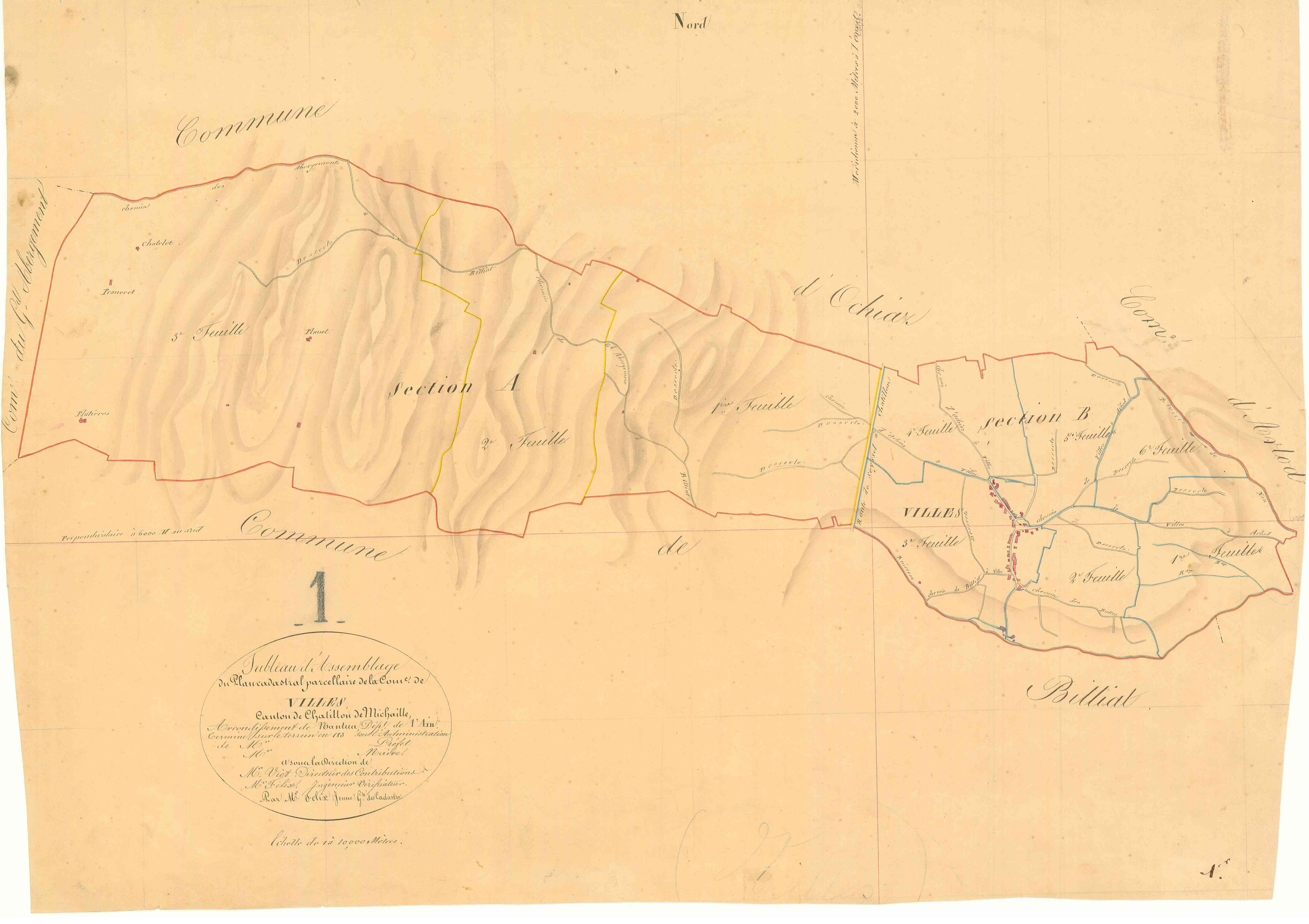 Villes - 3 P 9514 - 3 P 9514 -  Tableau d'assemblage  (1832)