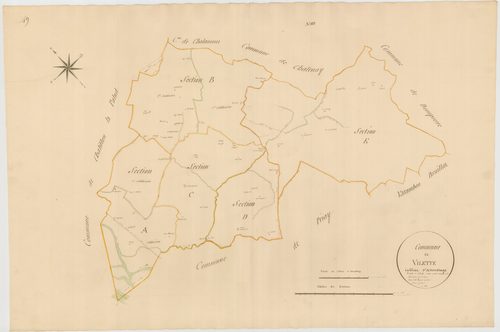 Villette-sur-Ain - 3 P 10172-1 - 3 P 10172-1 -  Tableau d'assemblage  (1810)