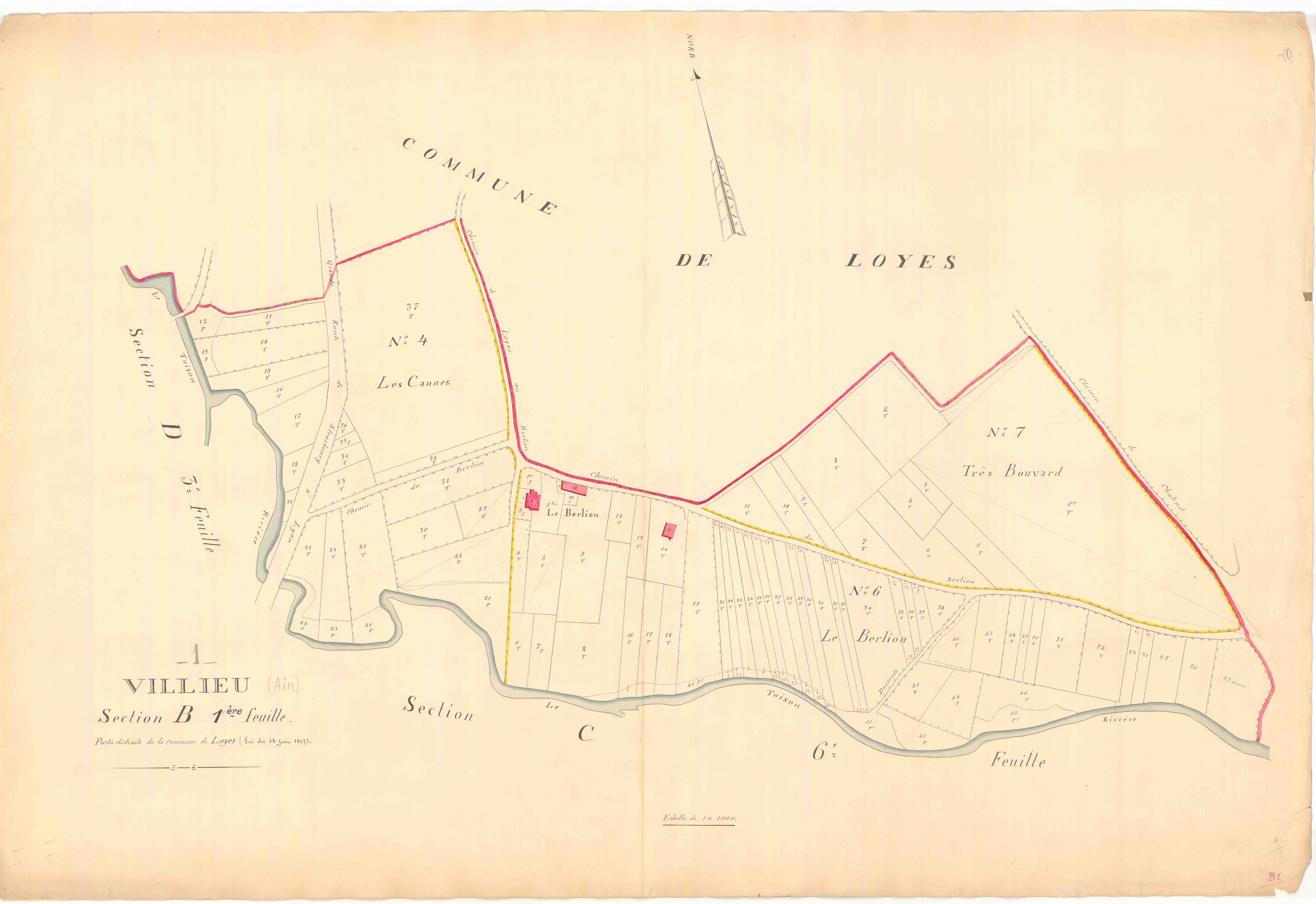 Villieu - 1777 W 496-5 - 1777 W 496-5 -  Feuille 1  (1897)