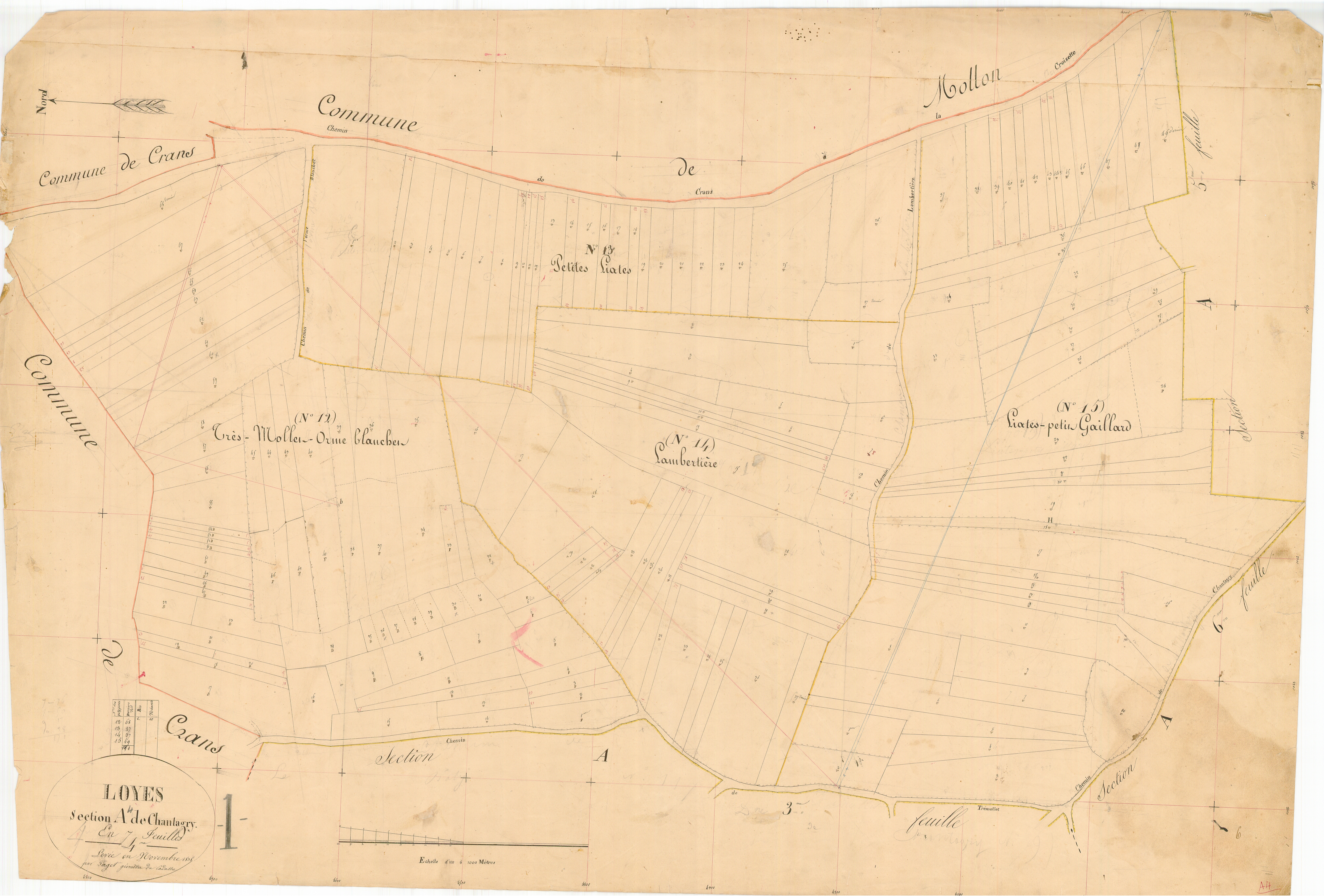 Loyes - 1777 W 263-9 - 1777 W 263-9 - Feuille 4 (1839)