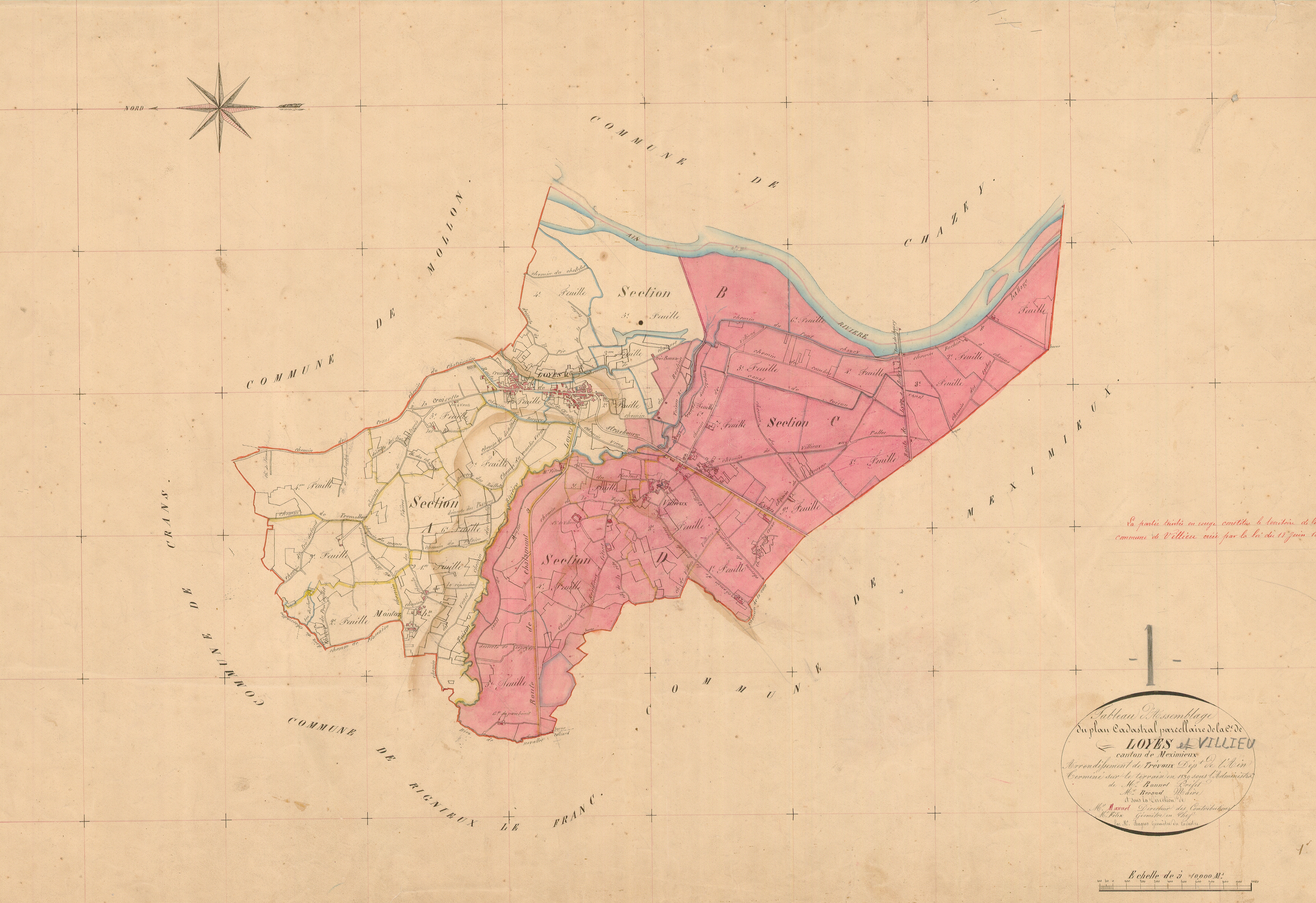Loyes - 1777 W 263-1 - 1777 W 263-1 - Tableau général (1839)