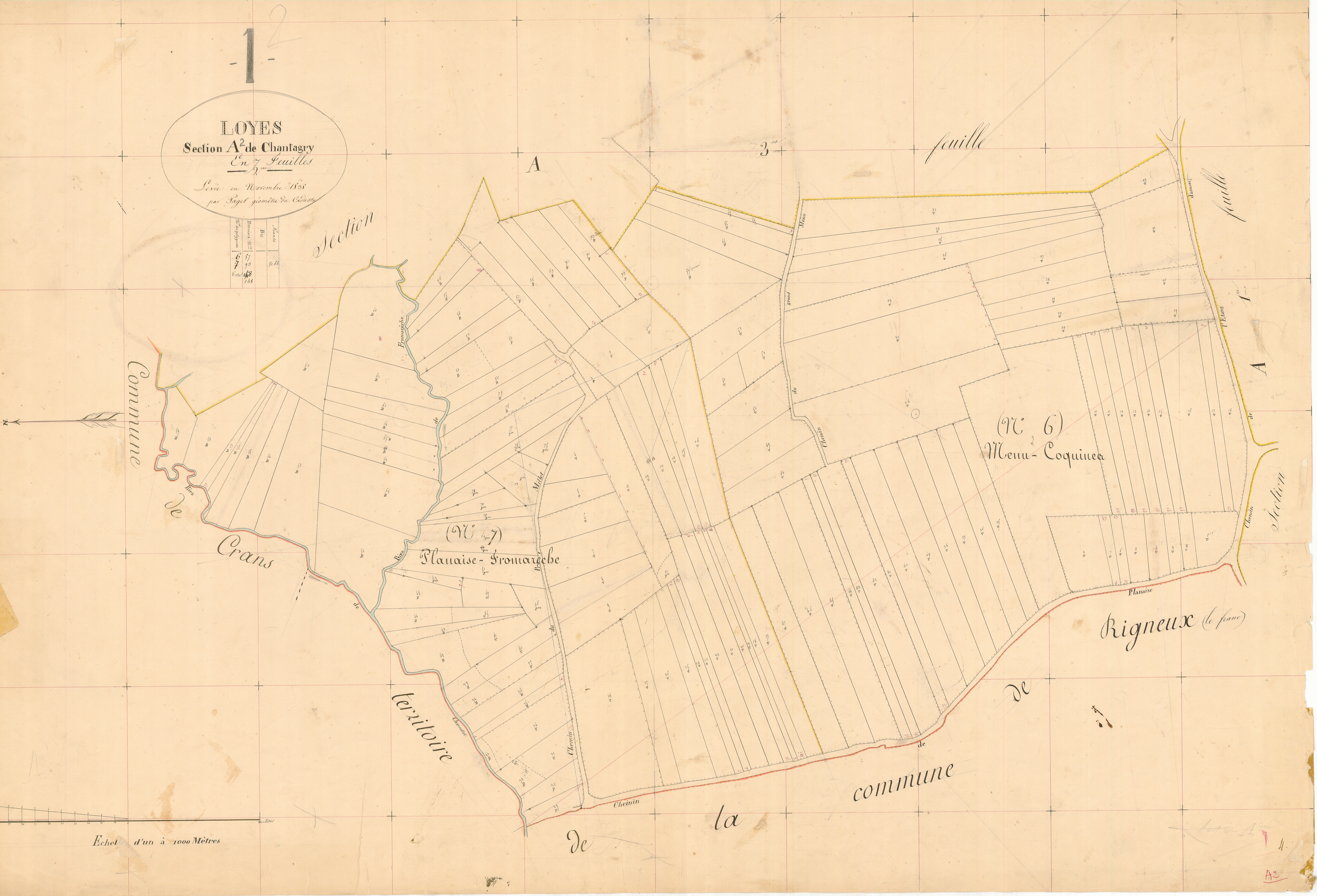 Loyes - 1777 W 263-7 - 1777 W 263-7 - Feuille 2 (1839)