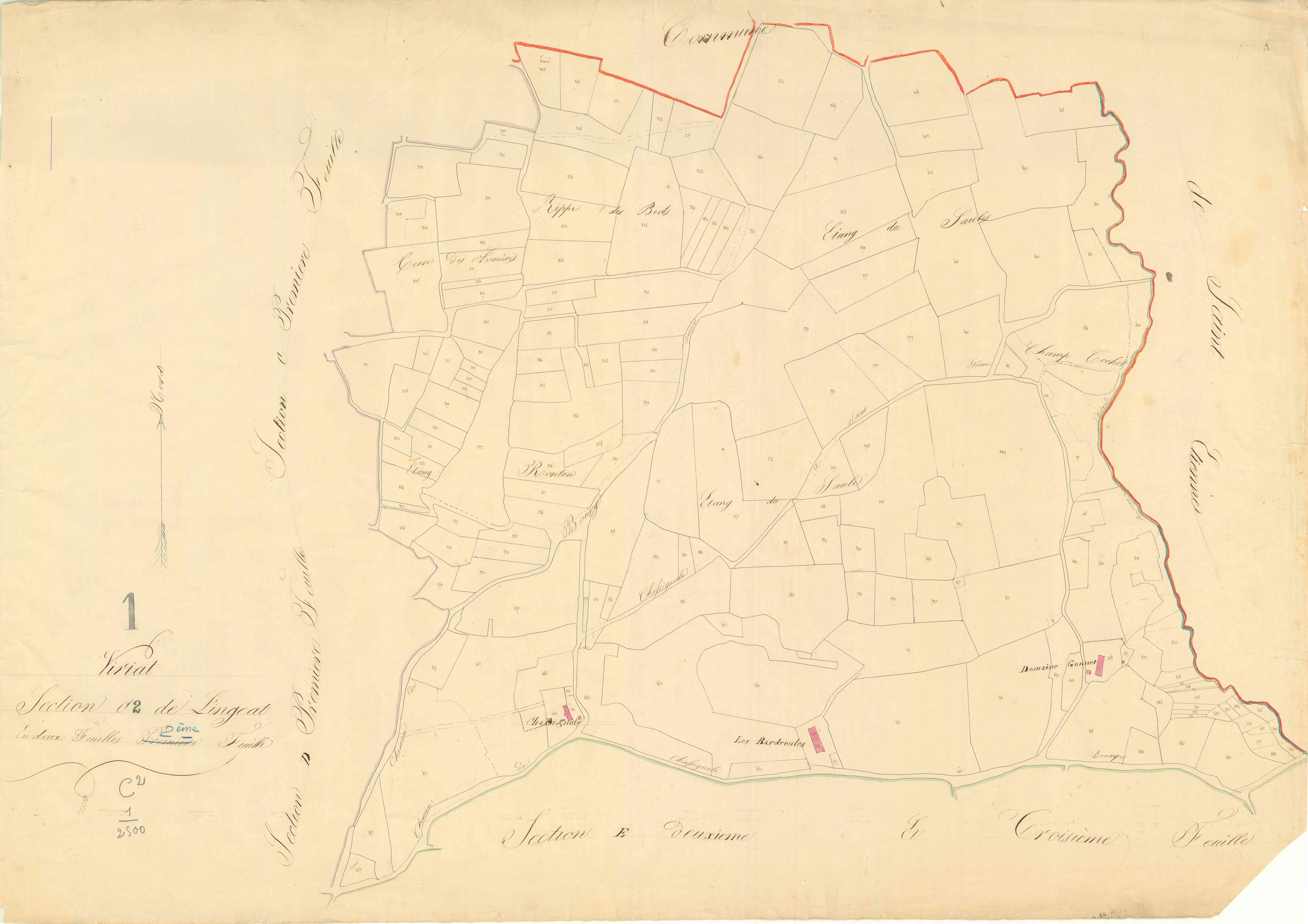 Viriat - 3 P 9531 - 3 P 9531 -  Feuille 2  (1830)