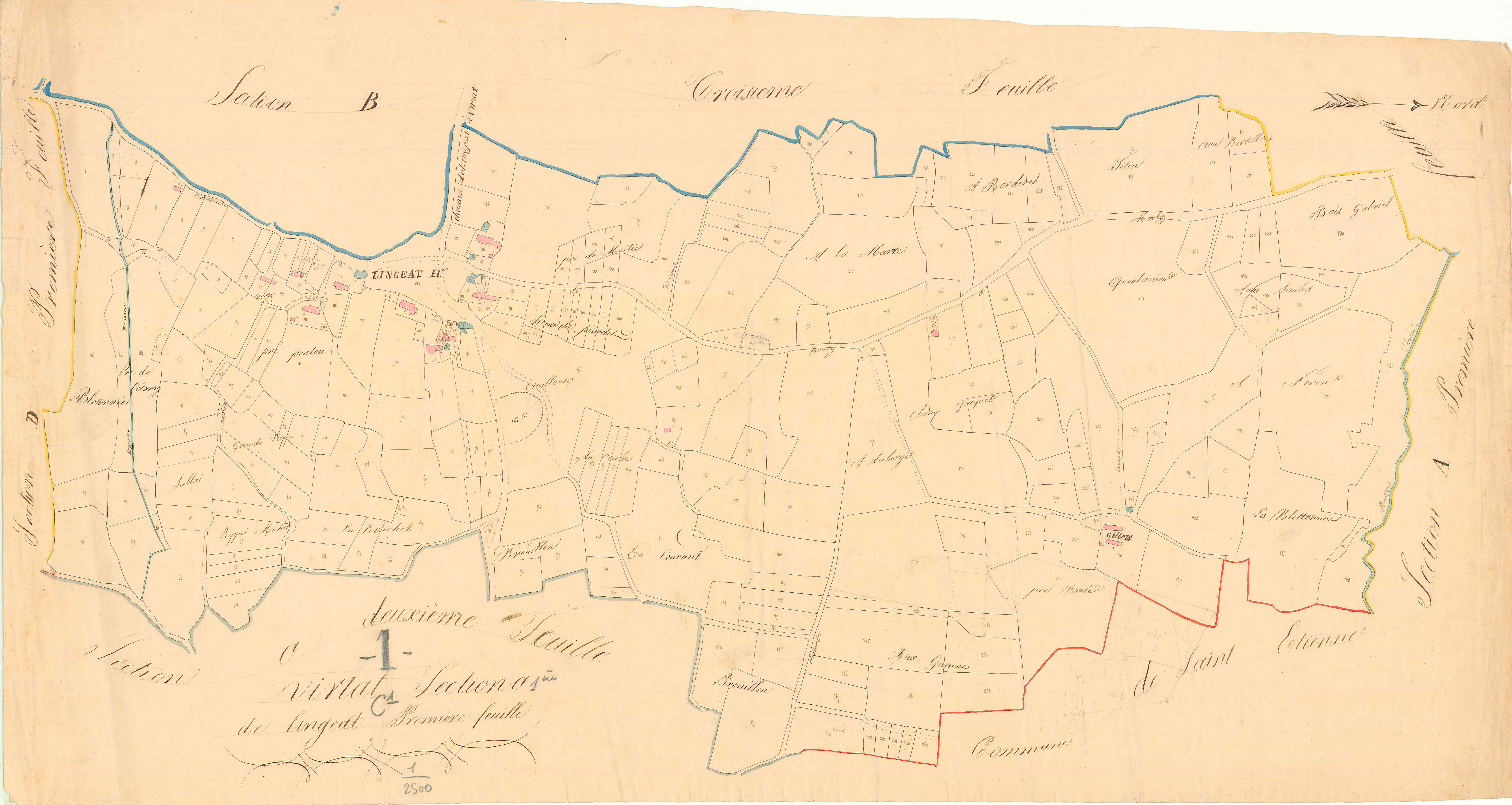 Viriat - 3 P 9530 - 3 P 9530 -  Feuille 1  (1830)