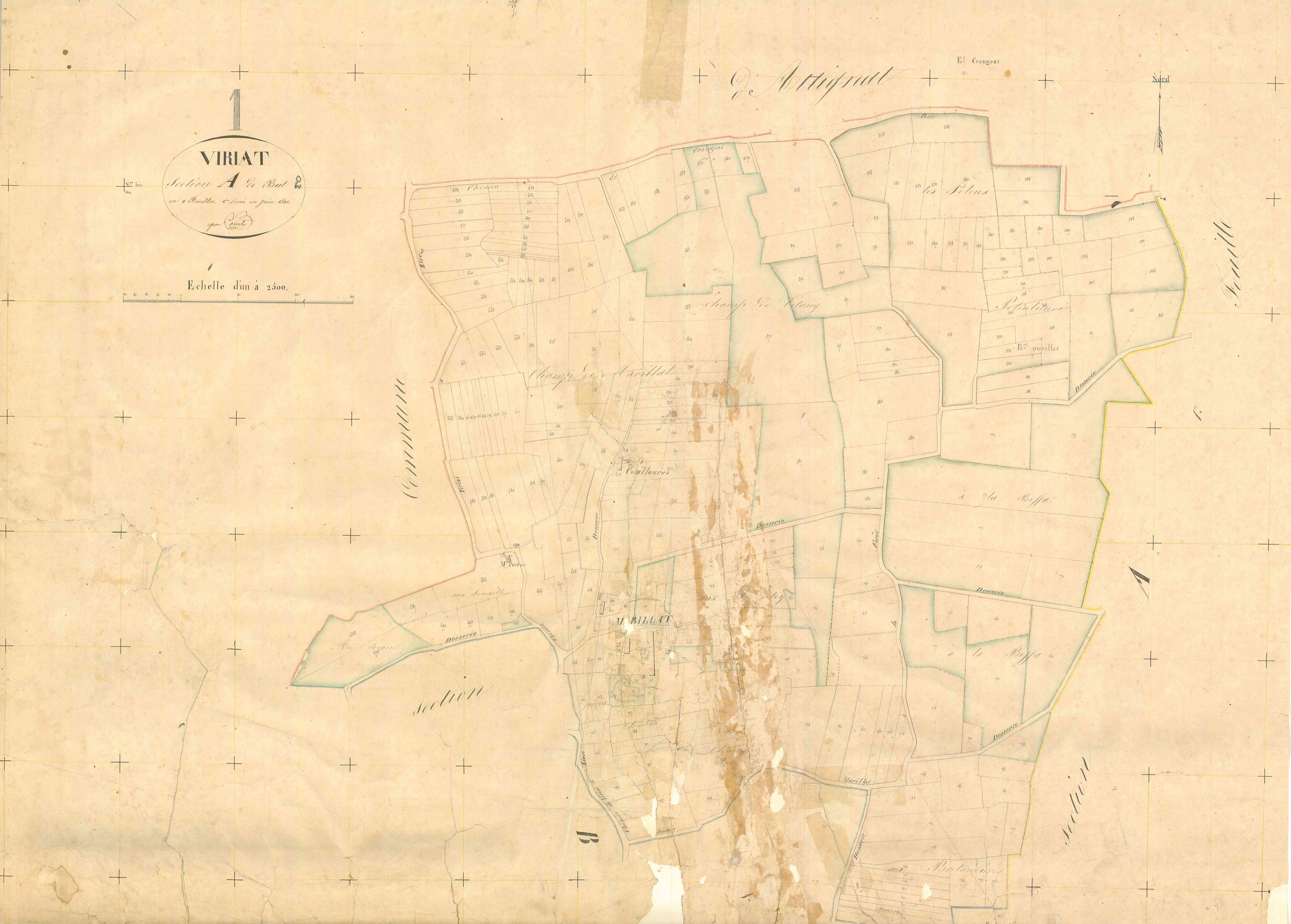 Viriat - 3 P 9526 - 3 P 9526 -  Feuille 2  (1830)