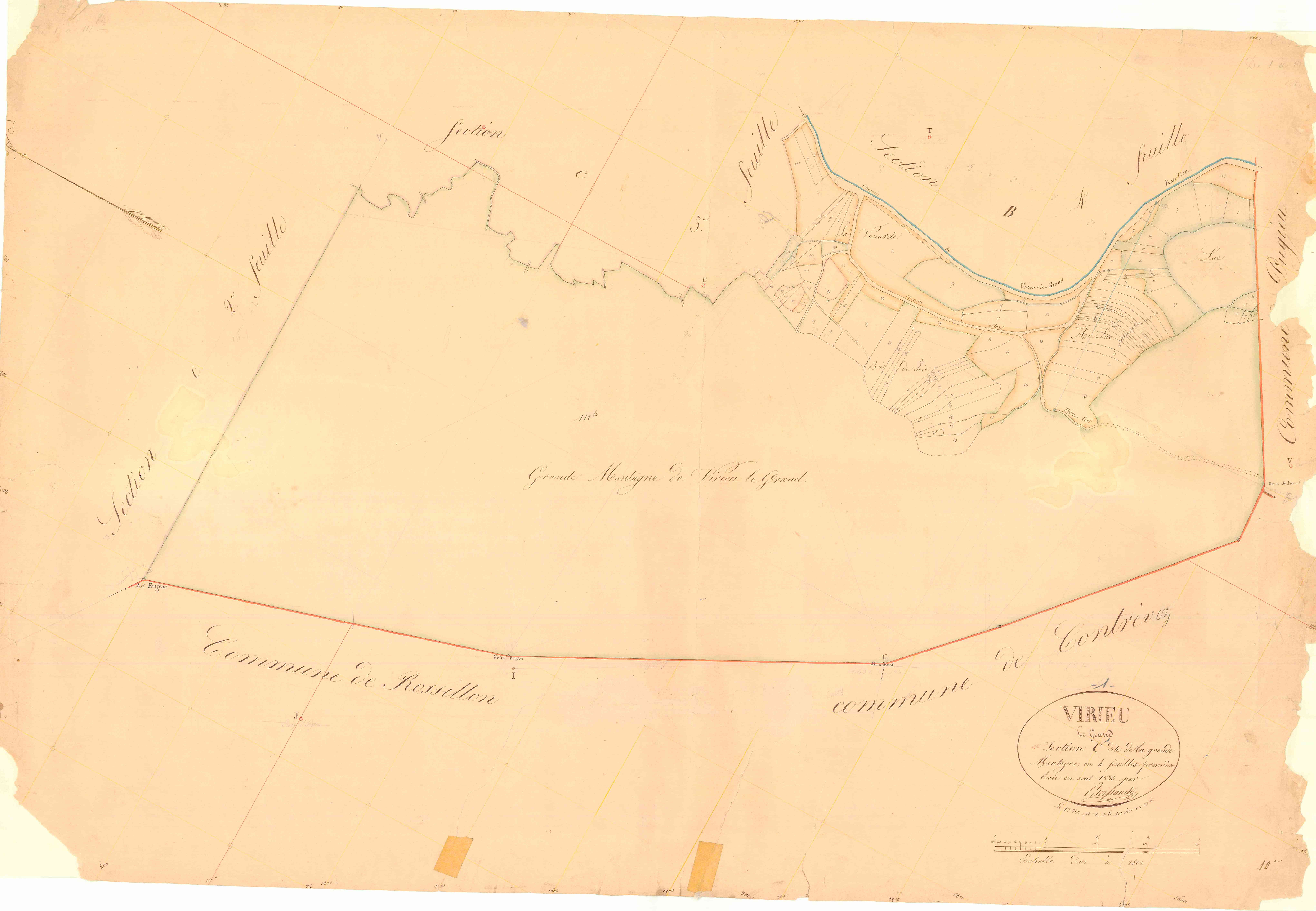 Virieu-le-Grand - 3 P 9554 - 3 P 9554 -  Feuille 1  (1833)