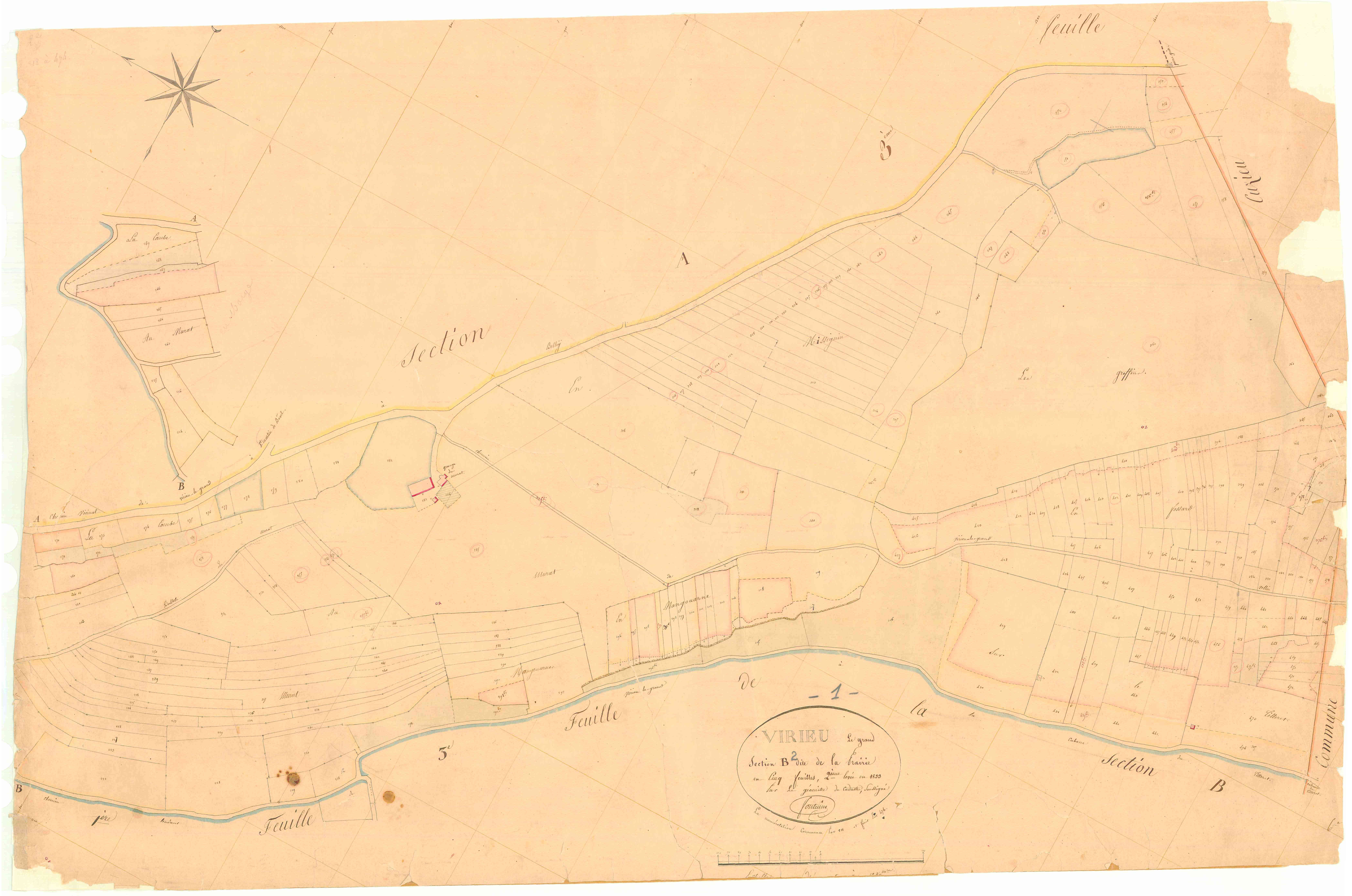Virieu-le-Grand - 3 P 9550 - 3 P 9550 -  Feuille 2  (1833)