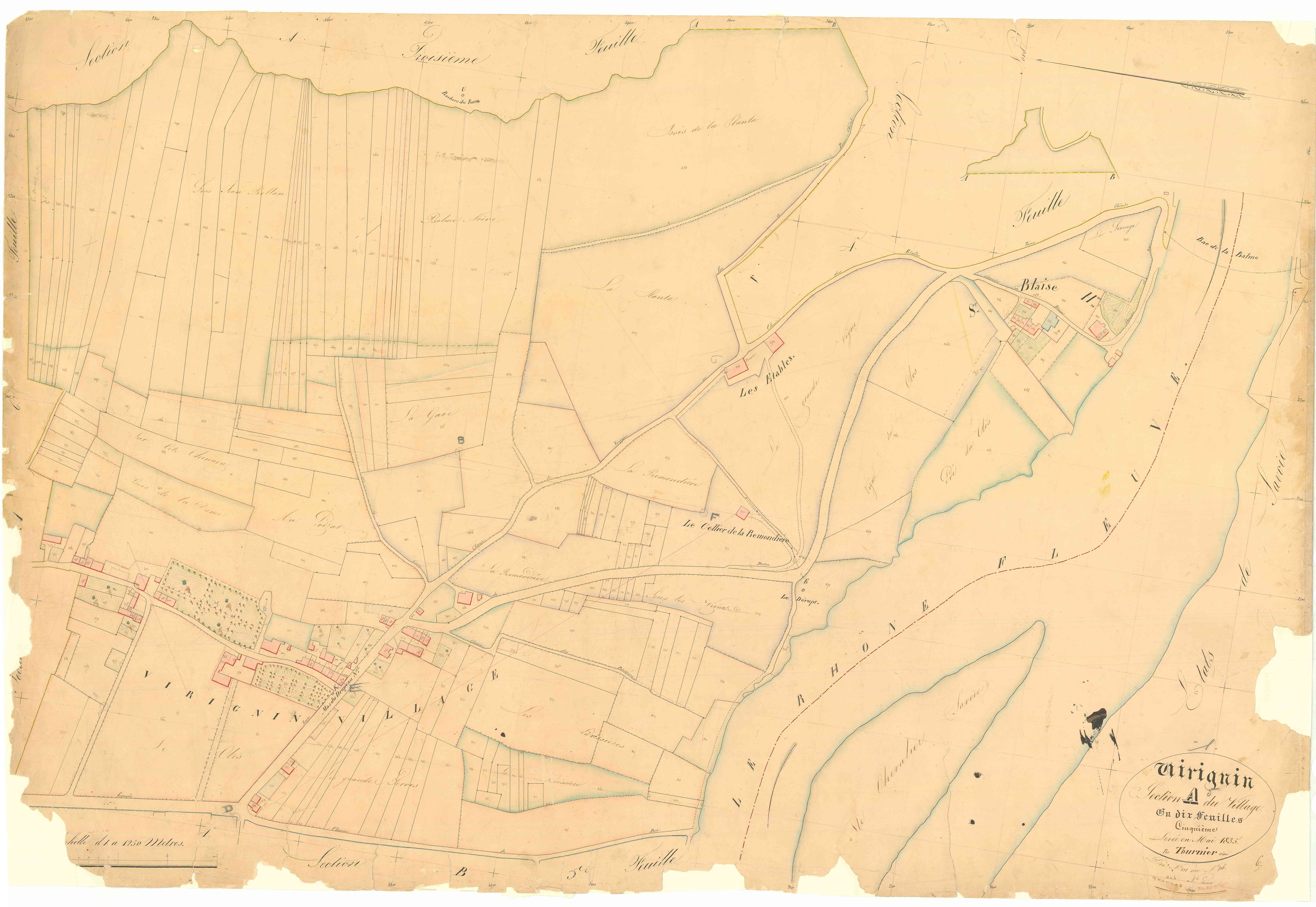 Virignin - 3 P 9585 - 3 P 9585 -  Feuille 5  (1836)