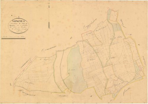 Vongnes - 3 P 9603 - 3 P 9603 -  Feuille 1  (1833)