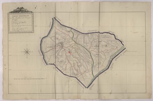 AIGLUN - Tableau d'assemblage de la commune d'Aiglun.
