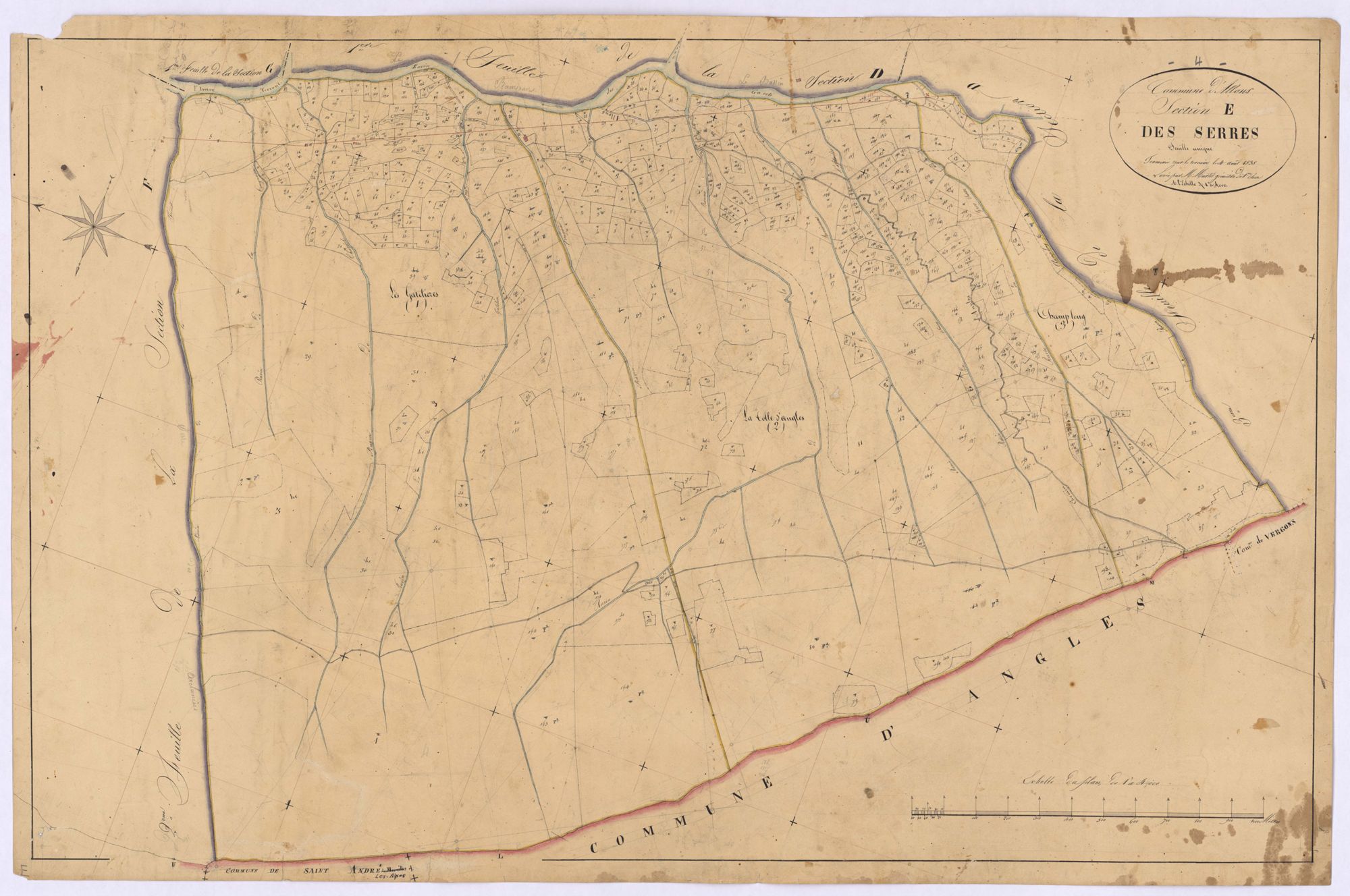 ALLONS - Section E, les Serres.