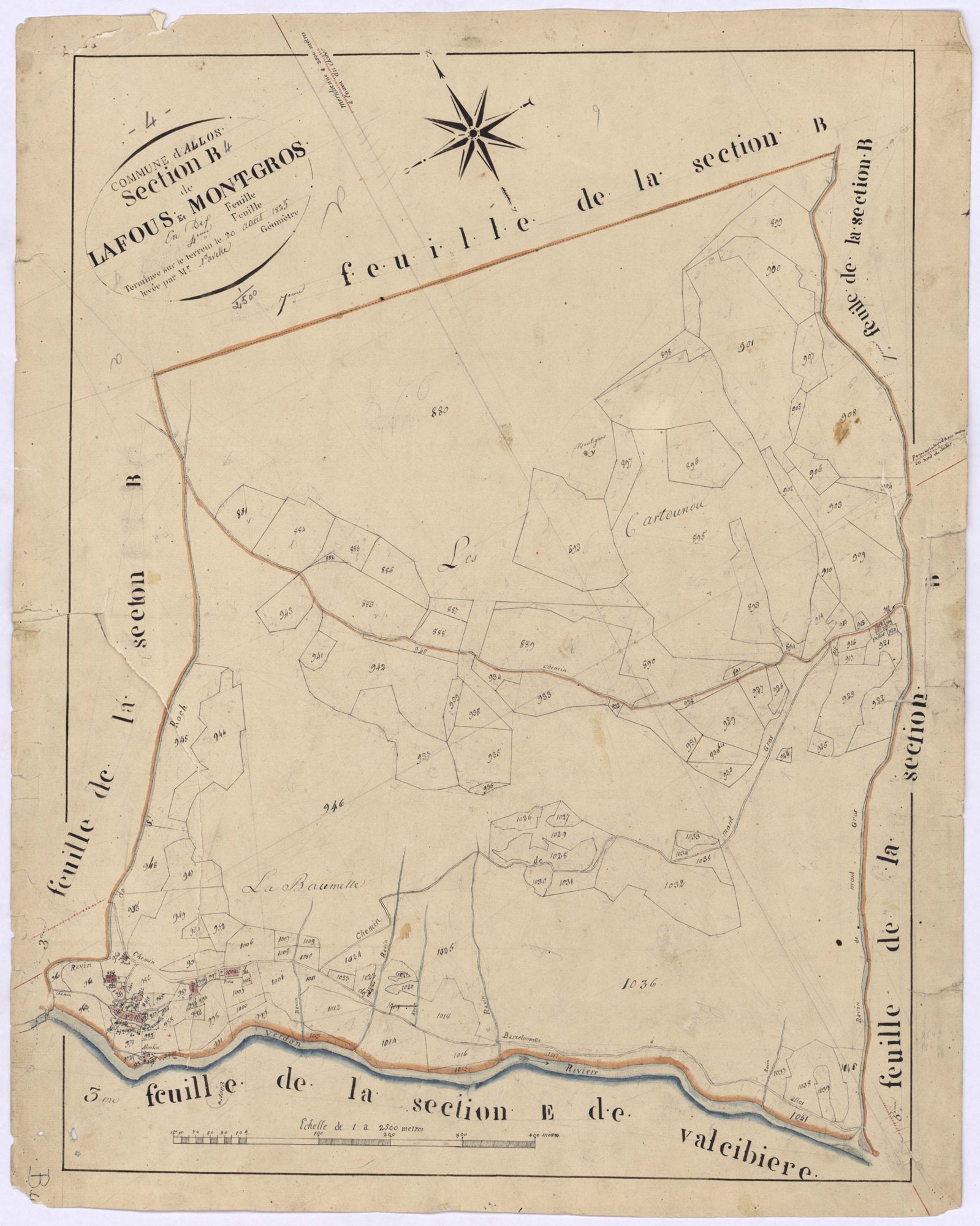 ALLOS - Section B, la Fous et Mont-Gros.