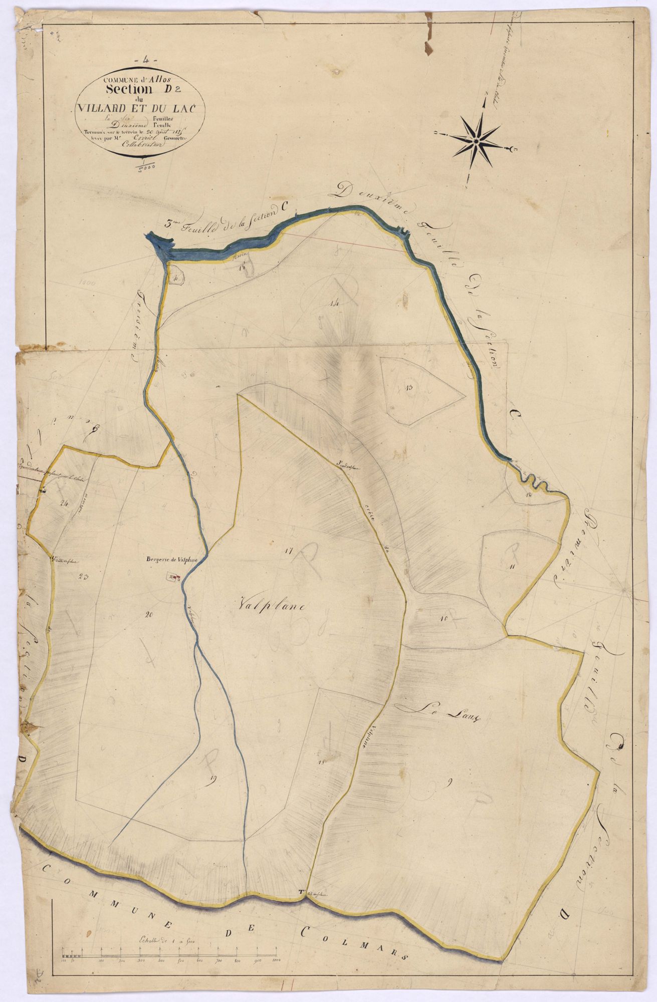 ALLOS - Section D, Villard et le Lac.