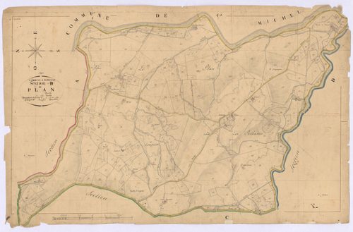 AUBENAS - Section B, le Plan.