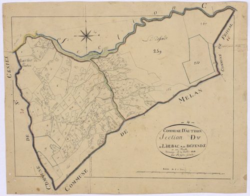 AUTHON - Section D, l'Hubac et le Défends.