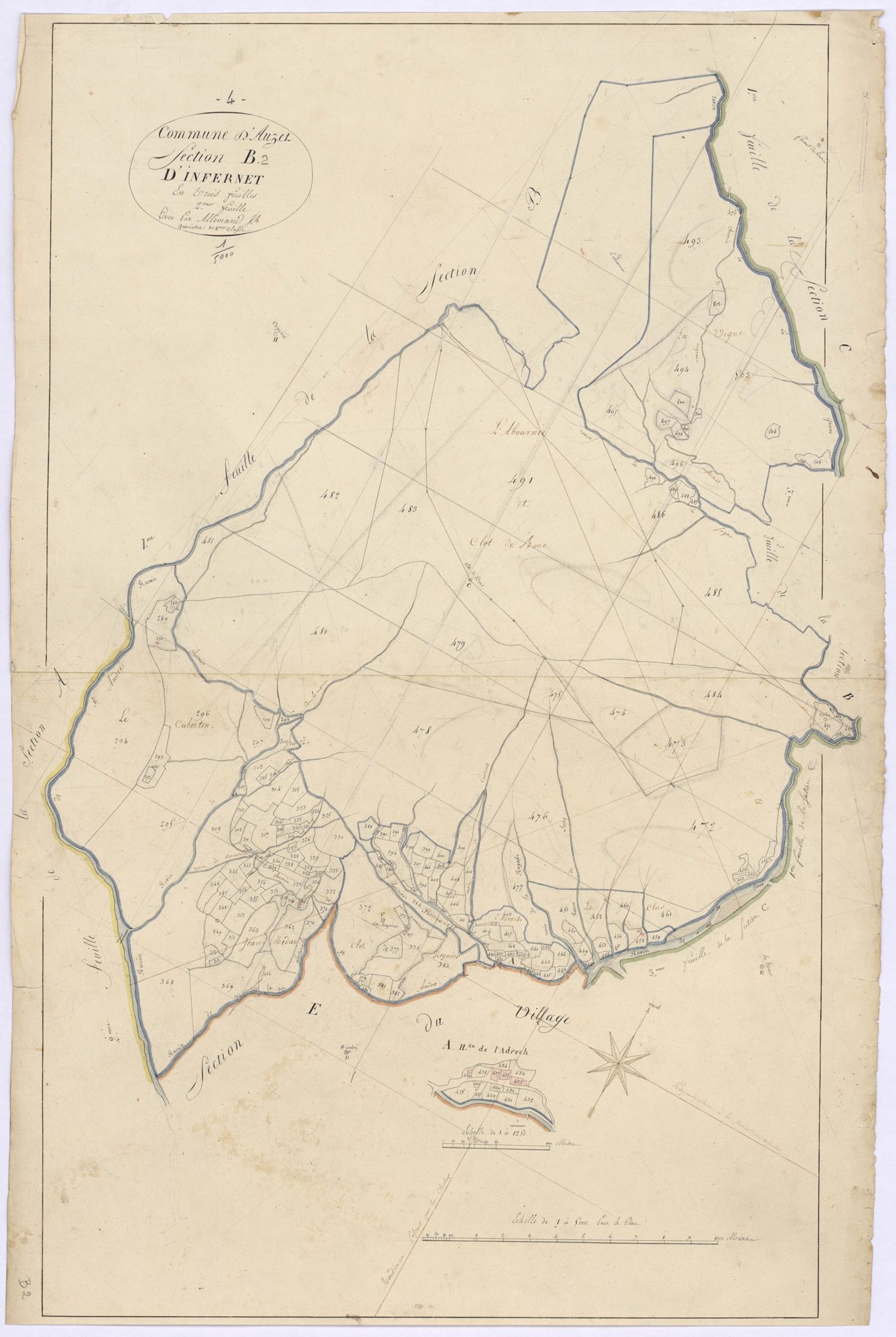 AUZET - Section B, l'Infernet.