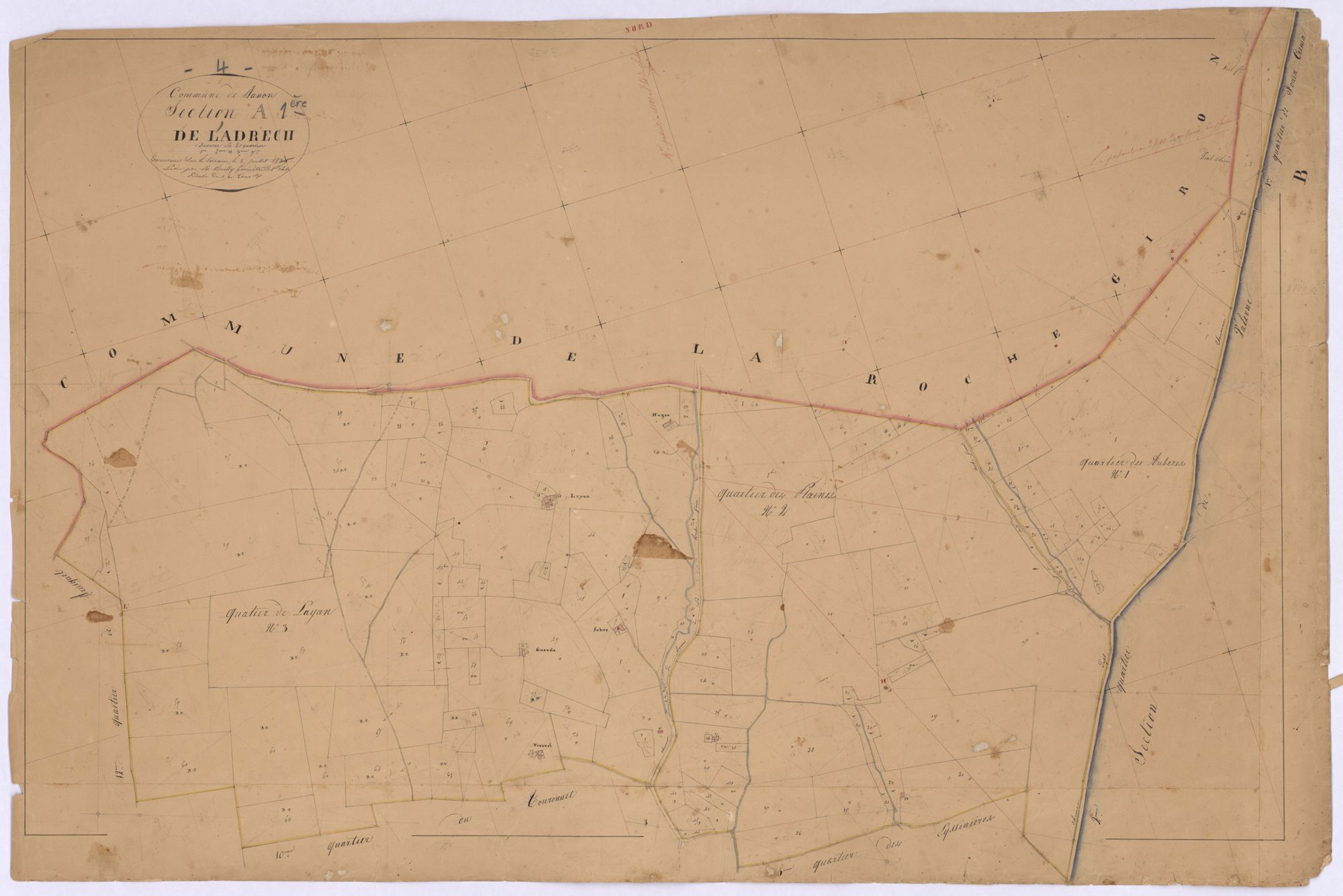 BANON - Section A, l'Adrech.