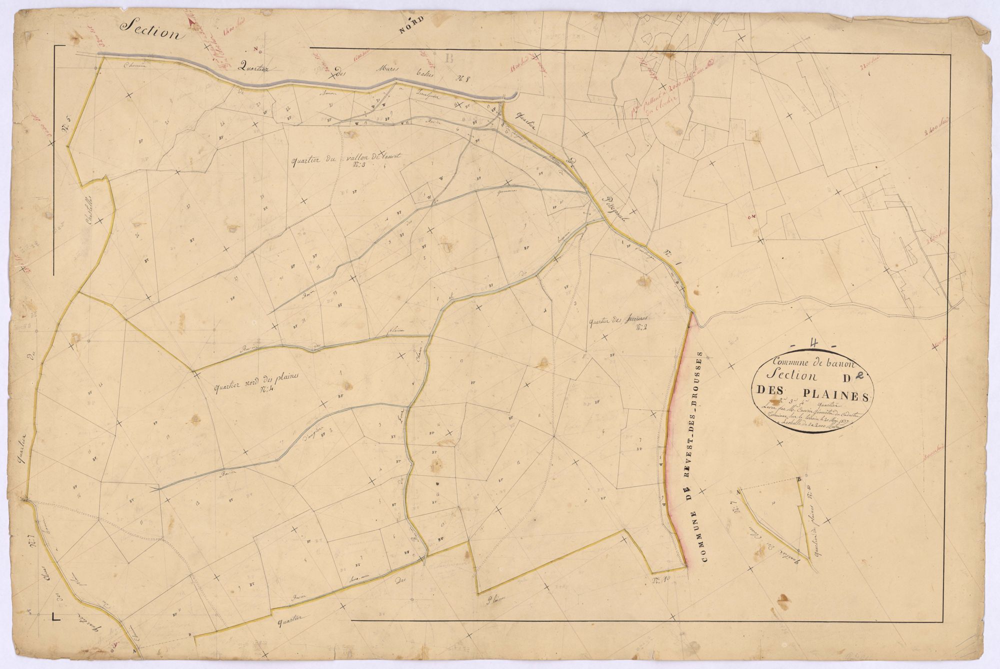 BANON - Section D, les Plaines.