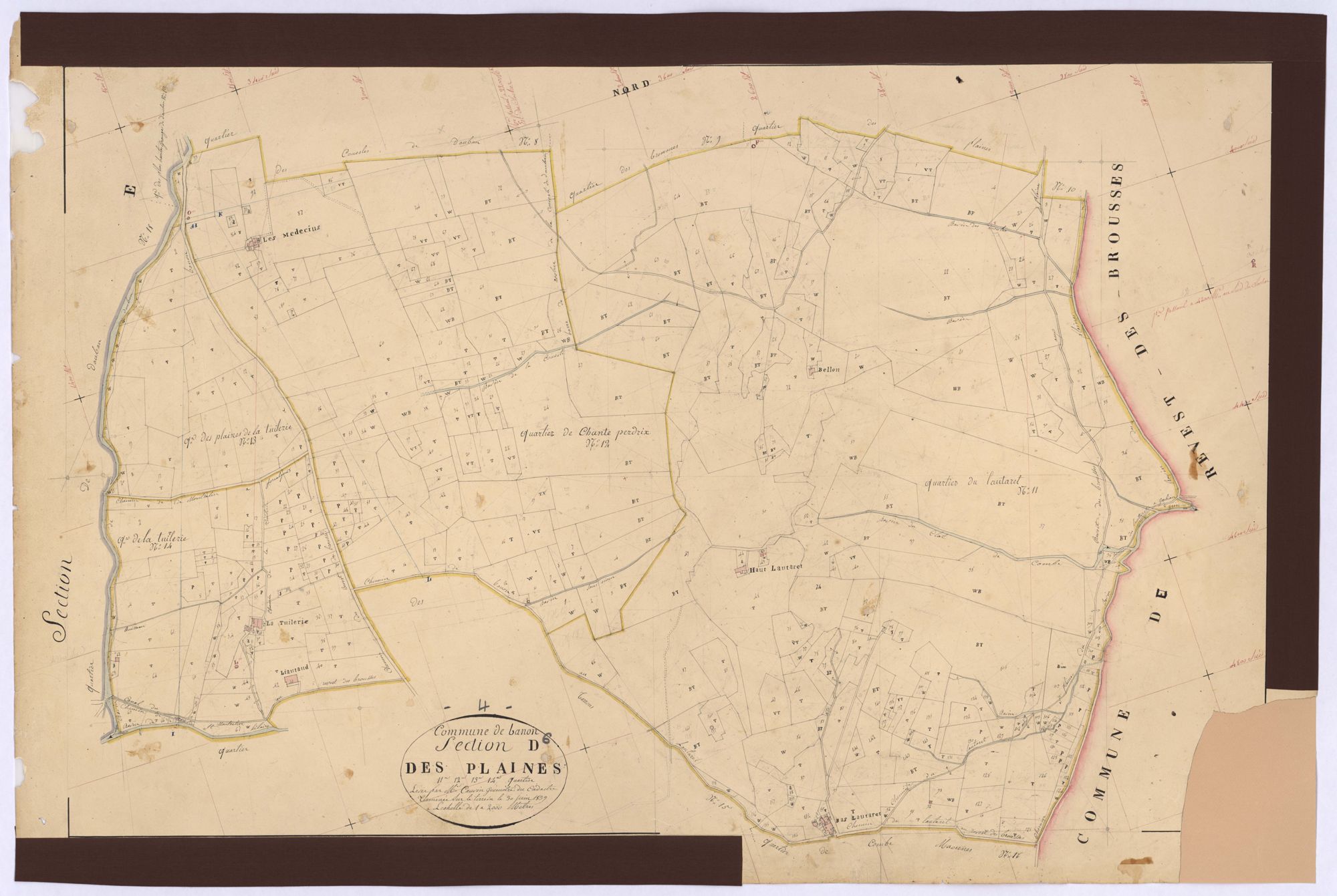 BANON - Section D, les Plaines.