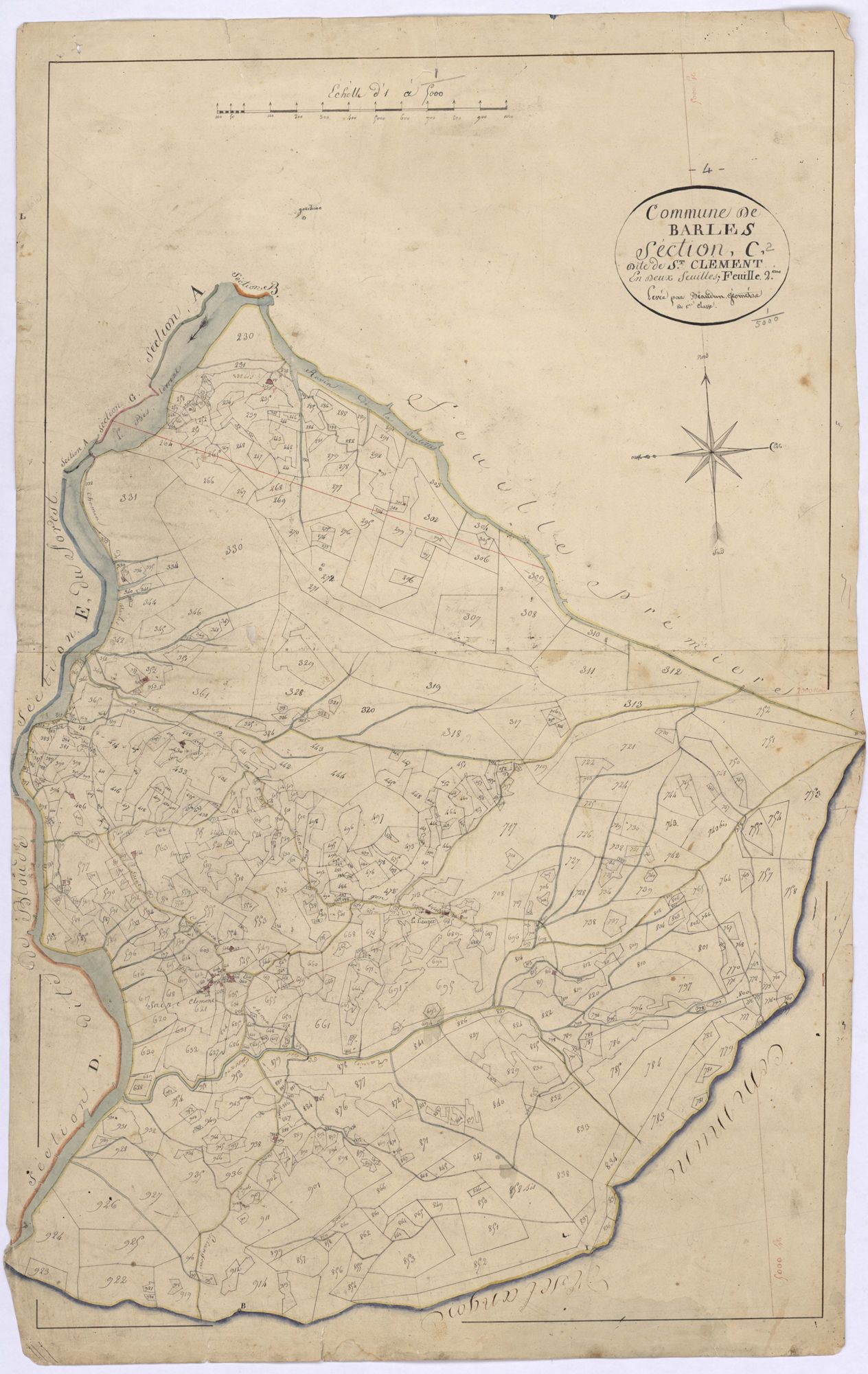 BARLES - Section C, Saint-Clément.