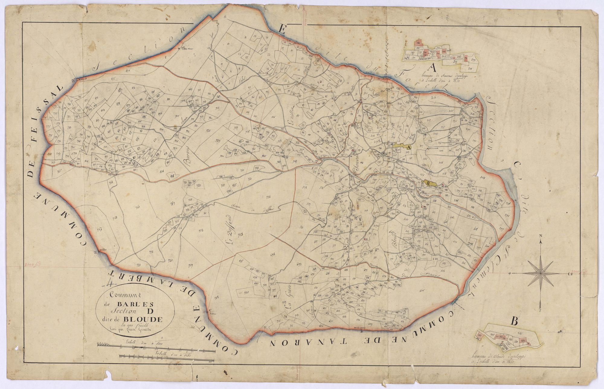 BARLES - Section D, la Bloude.