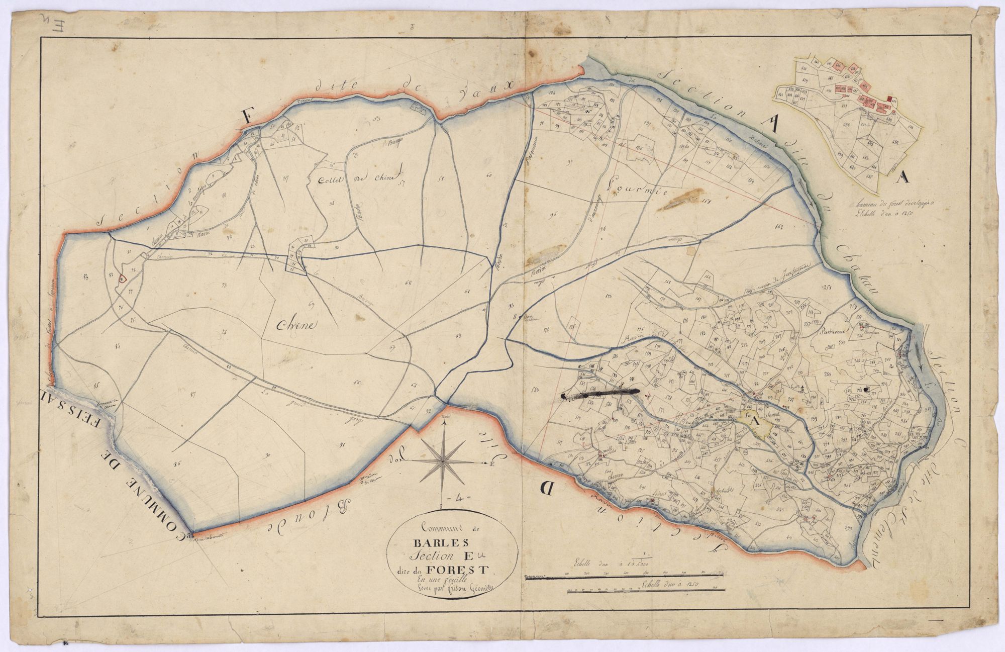 BARLES - Section E, le Forest.
