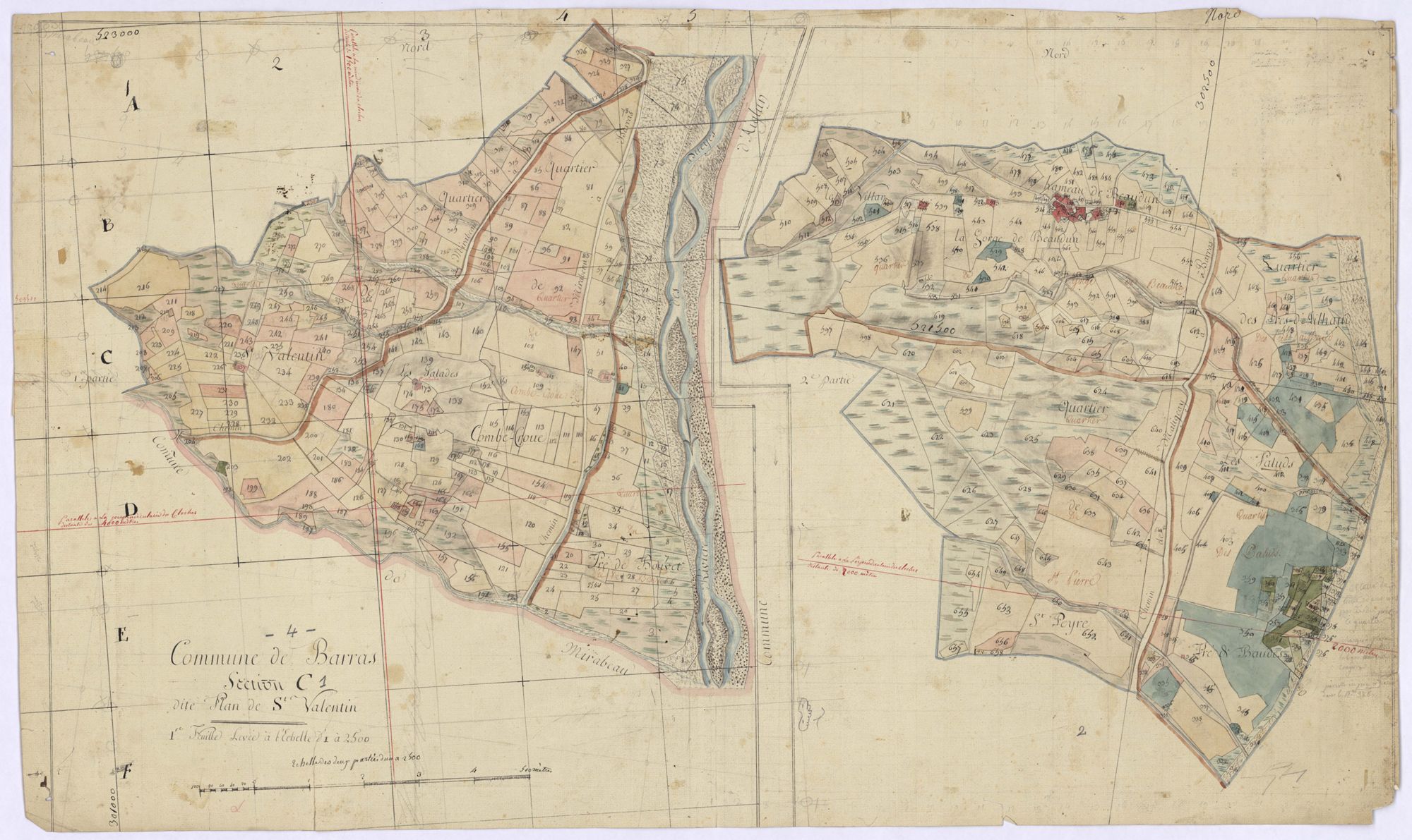 BARRAS - Section C. Plan de Saint-Valentin.