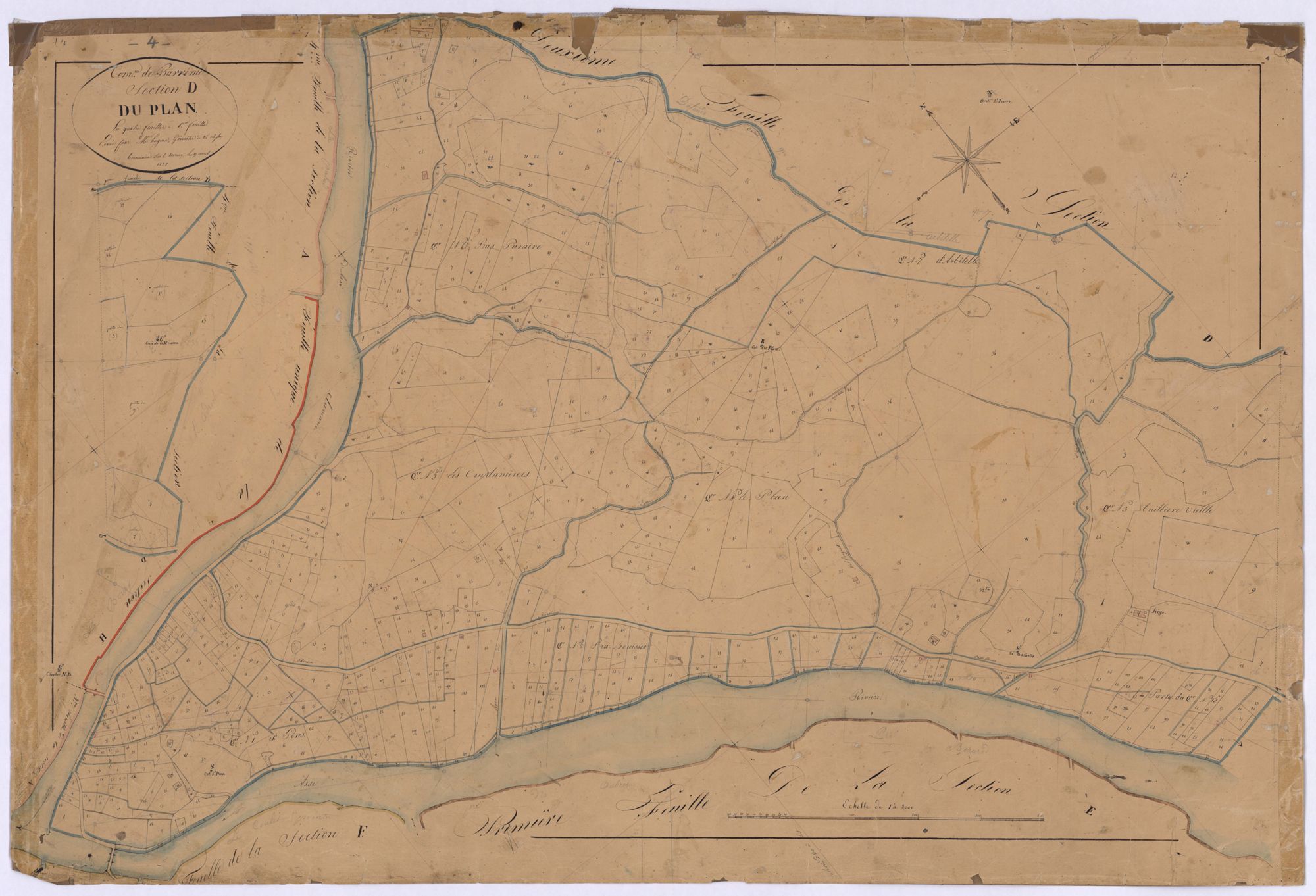 BARREME - Section D, le Plan.