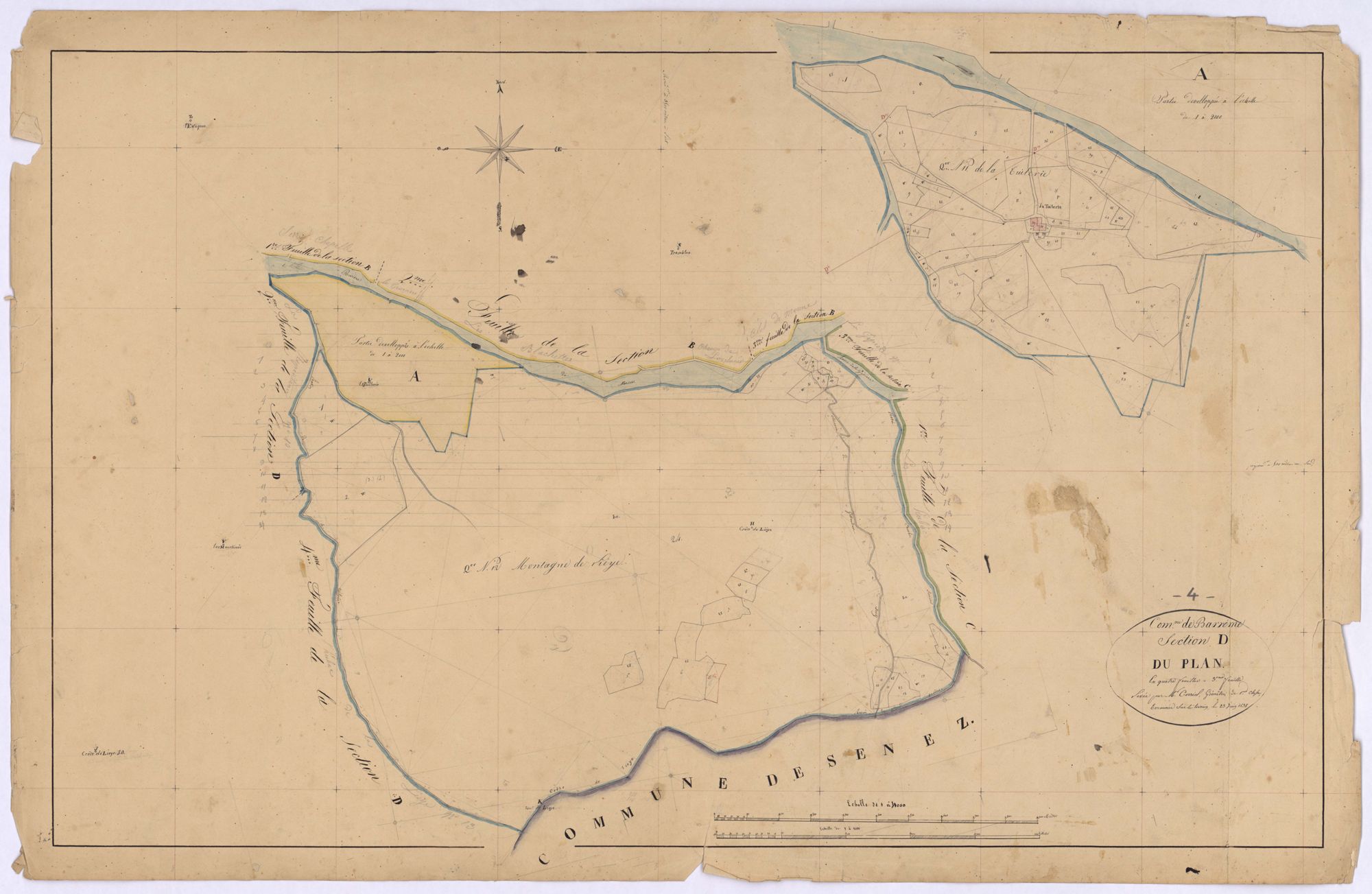 BARREME - Section D, le Plan.