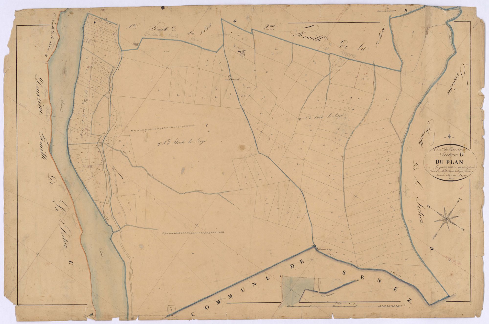 BARREME - Section D, le Plan.