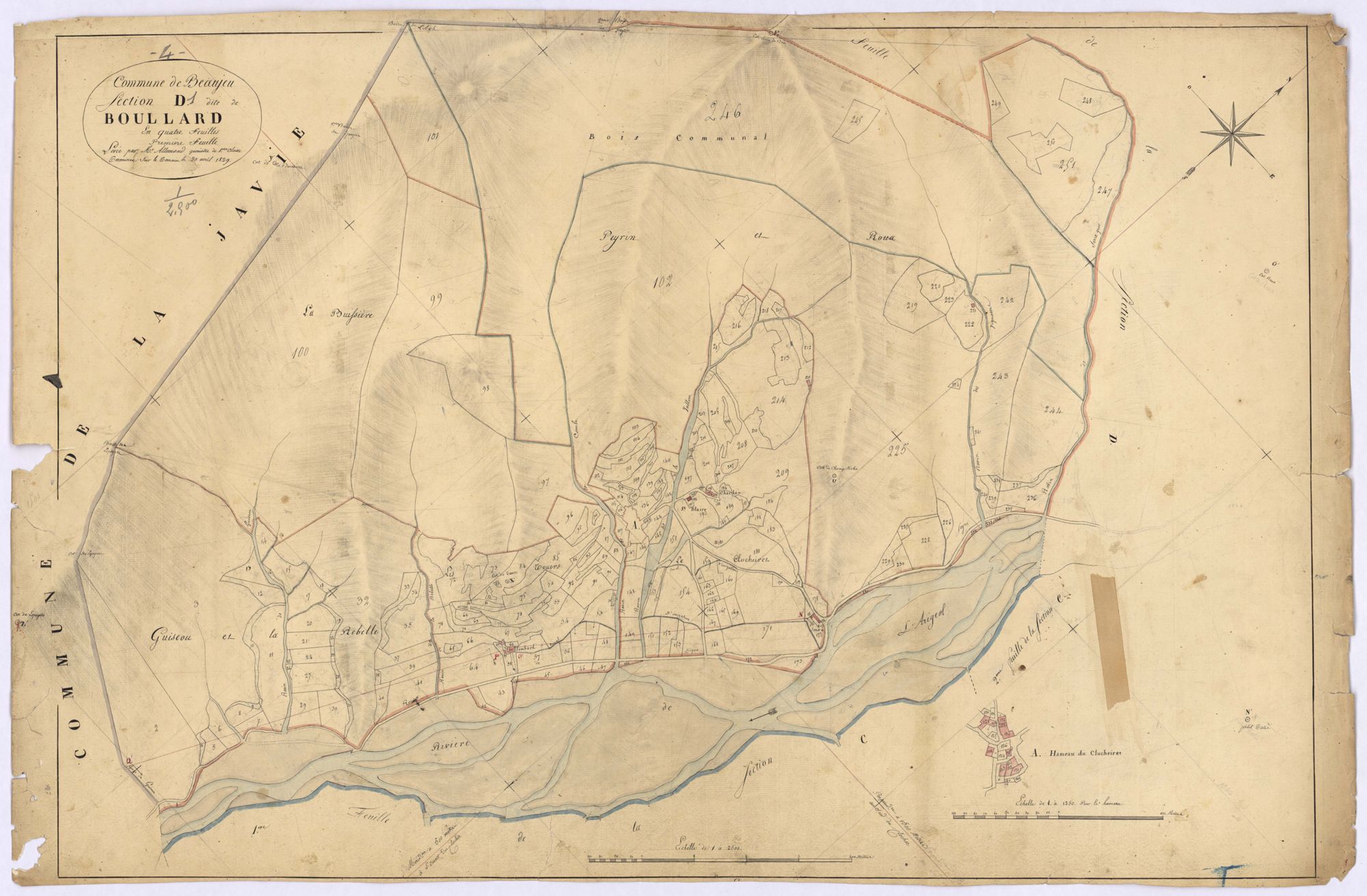 BEAUJEU - Section D, Boulard.