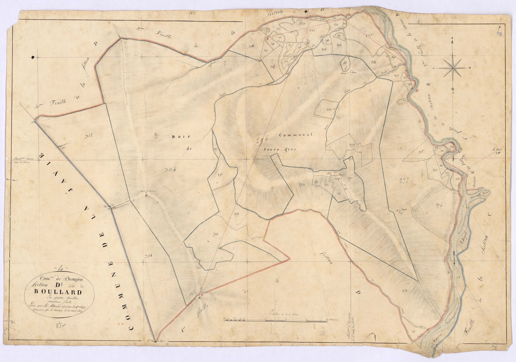 BEAUJEU - Section D, Boulard.