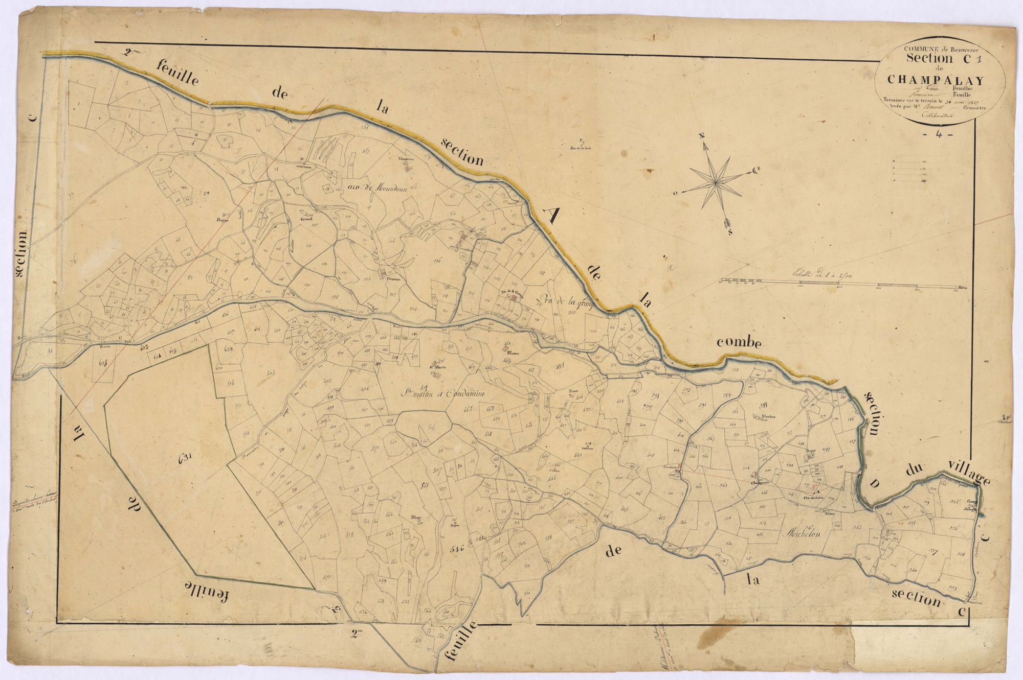 BEAUVEZER - Section C, Champalay.