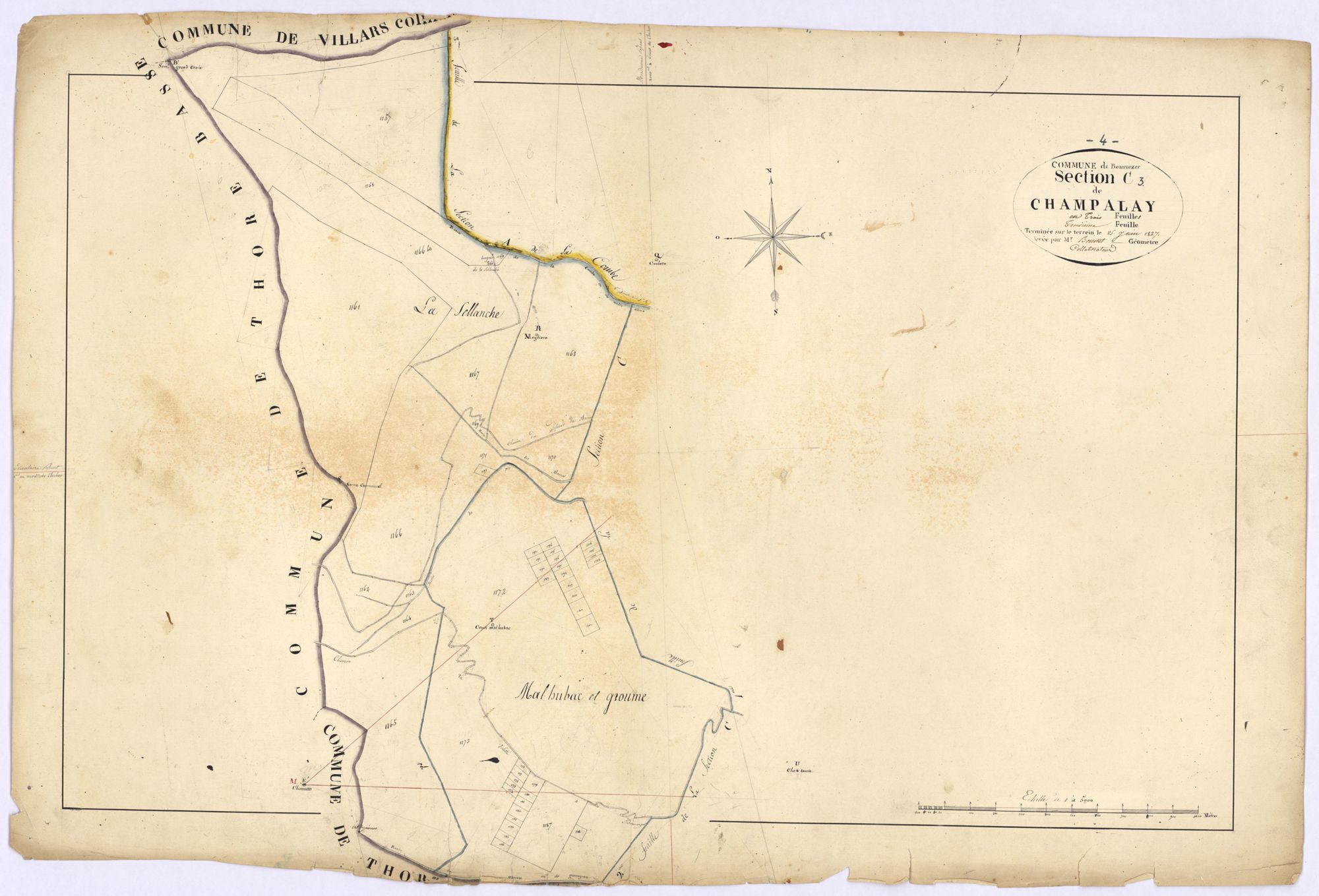 BEAUVEZER - Section C, Champalay.
