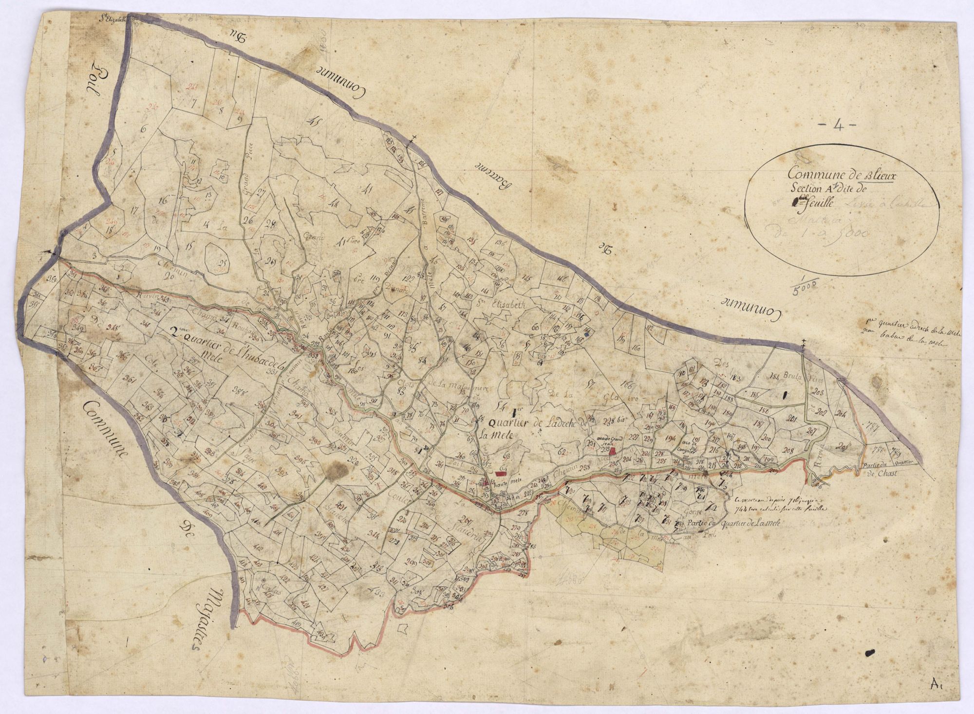 BLIEUX - Section A, Chaudoul.